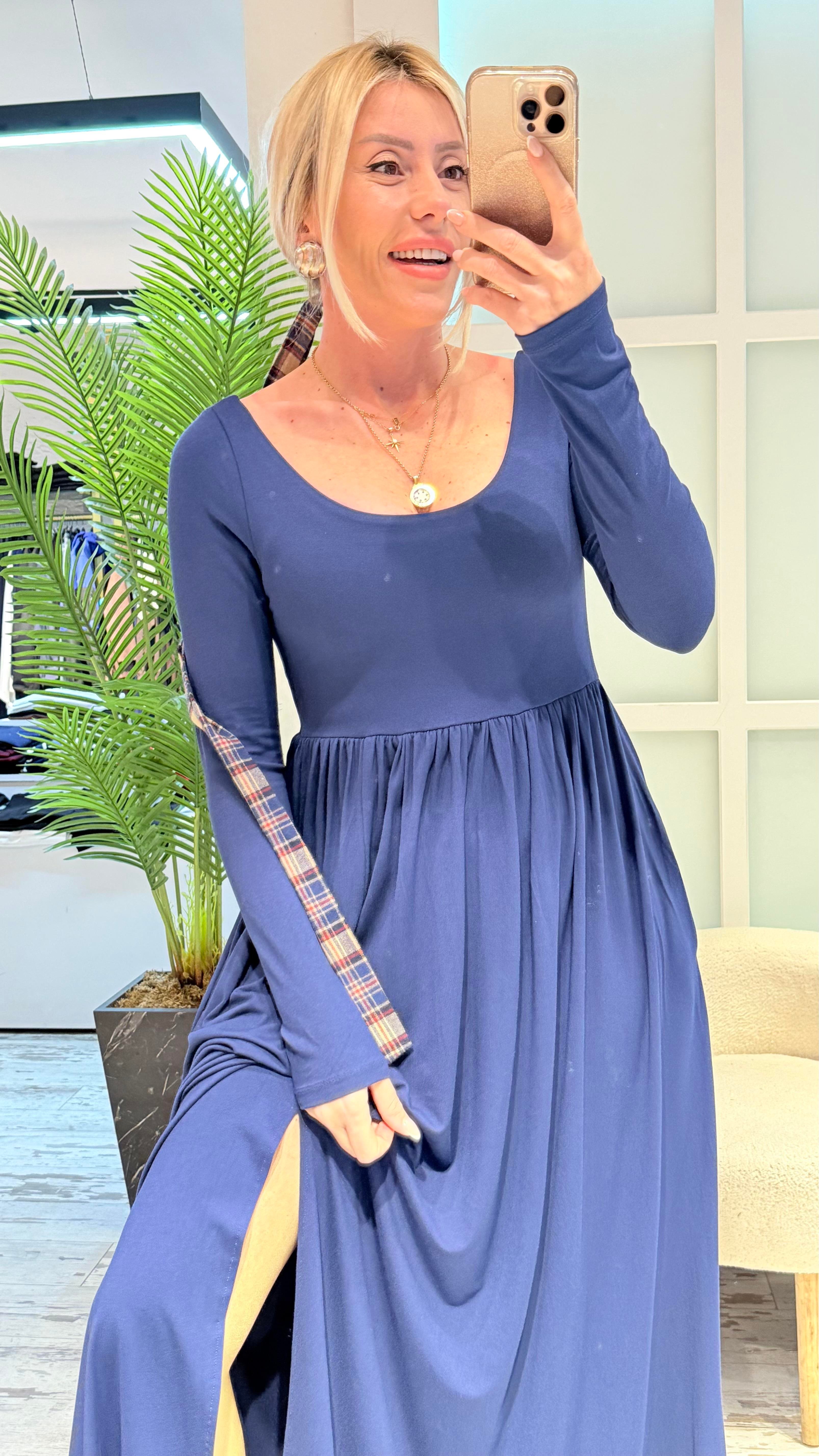 FİONA MAVİ ELBİSE