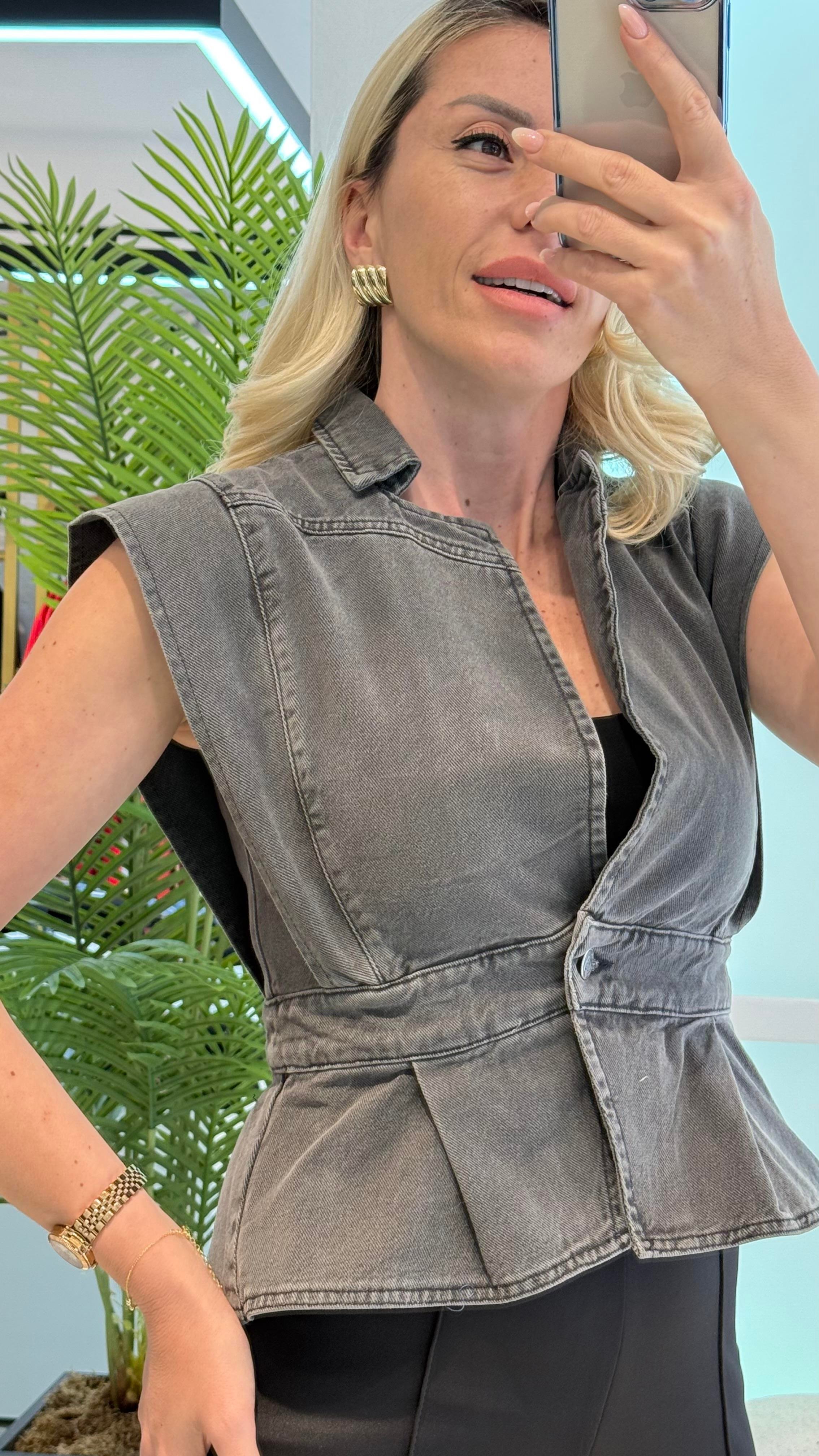 FOCUS ANTRASİT KOT YELEK