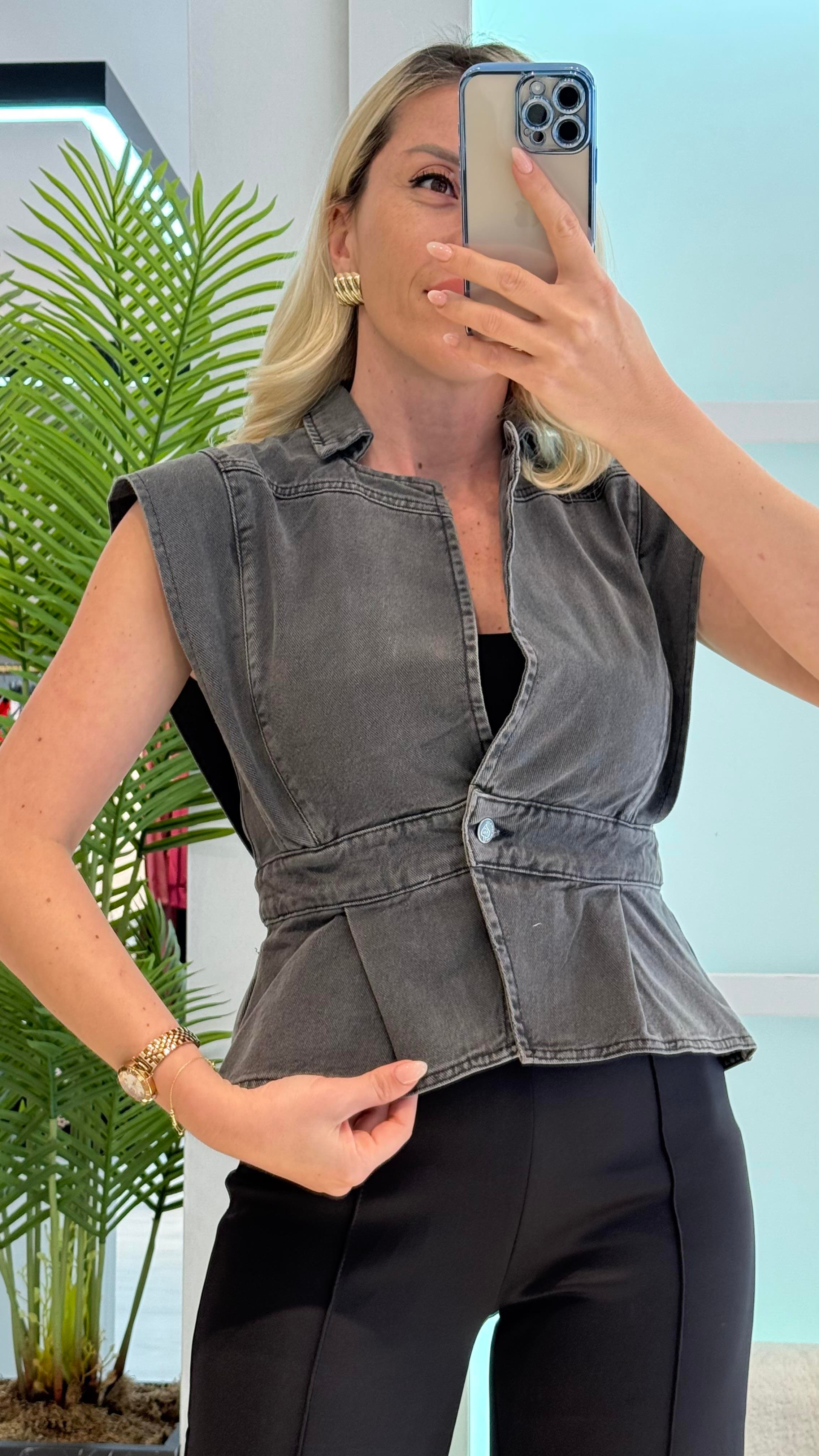 FOCUS ANTRASİT KOT YELEK