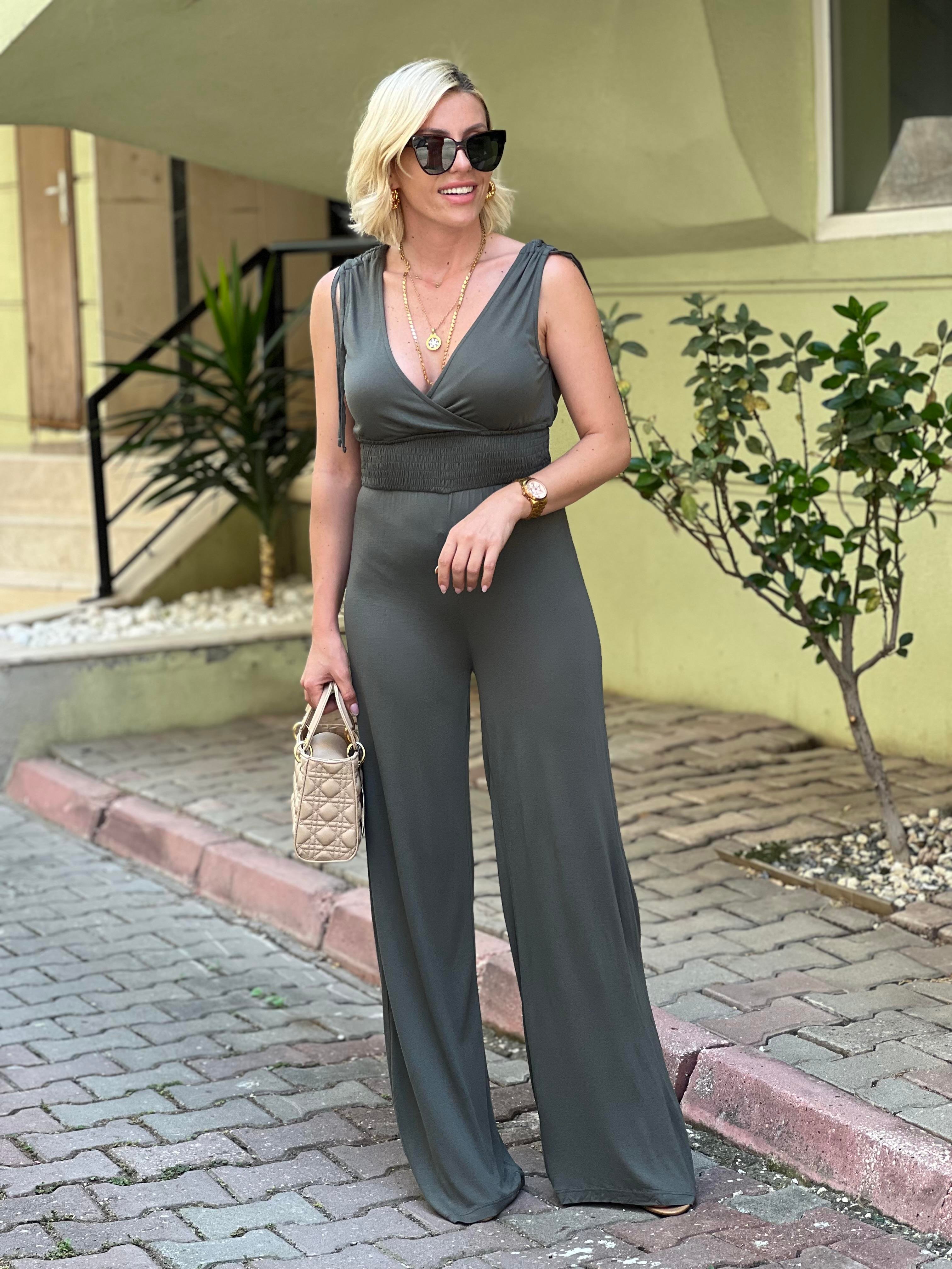 FULL ESNEK YEŞİL TULUM
