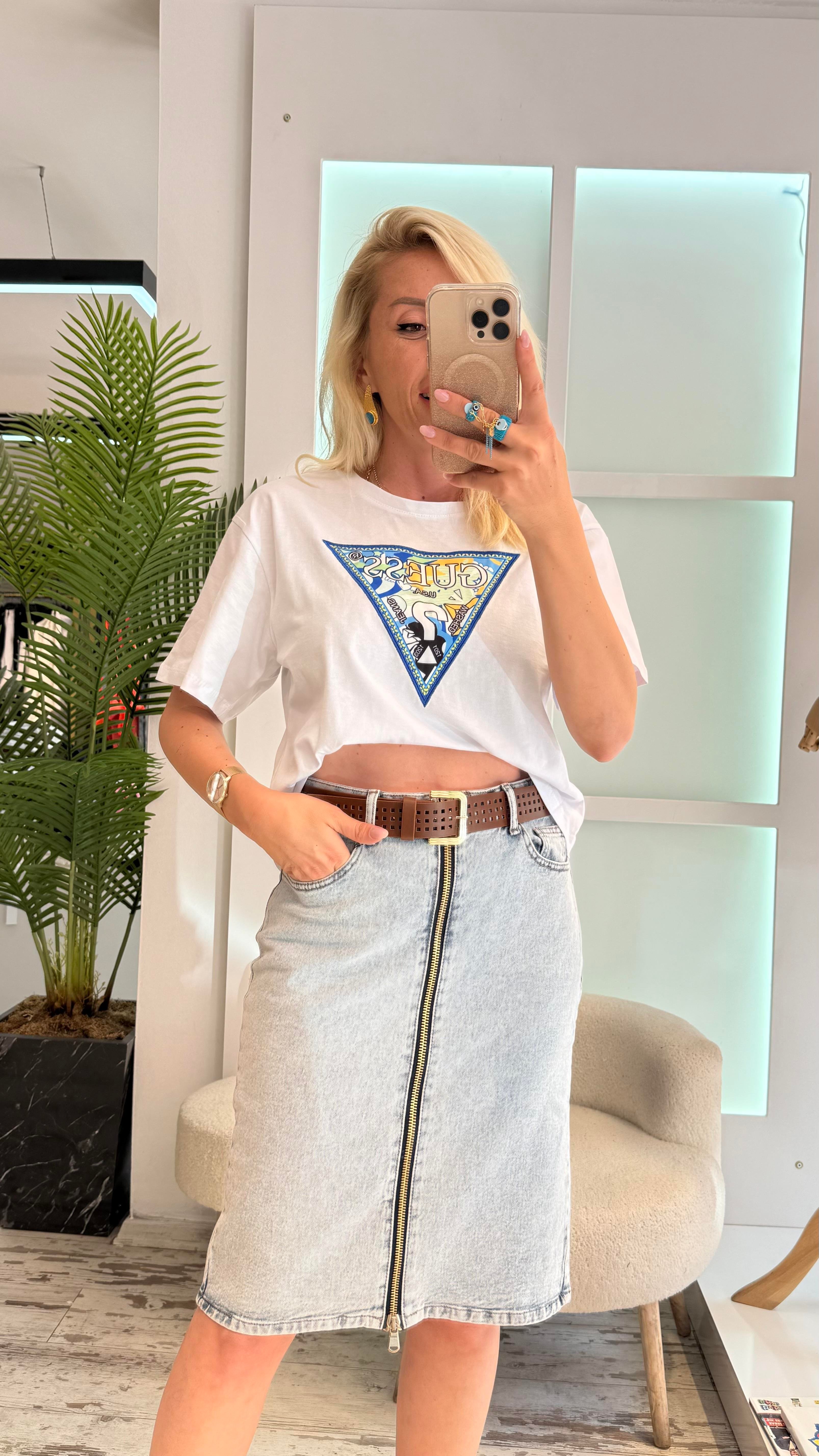 GEMMA BUZ MAVİSİ KOT ETEK