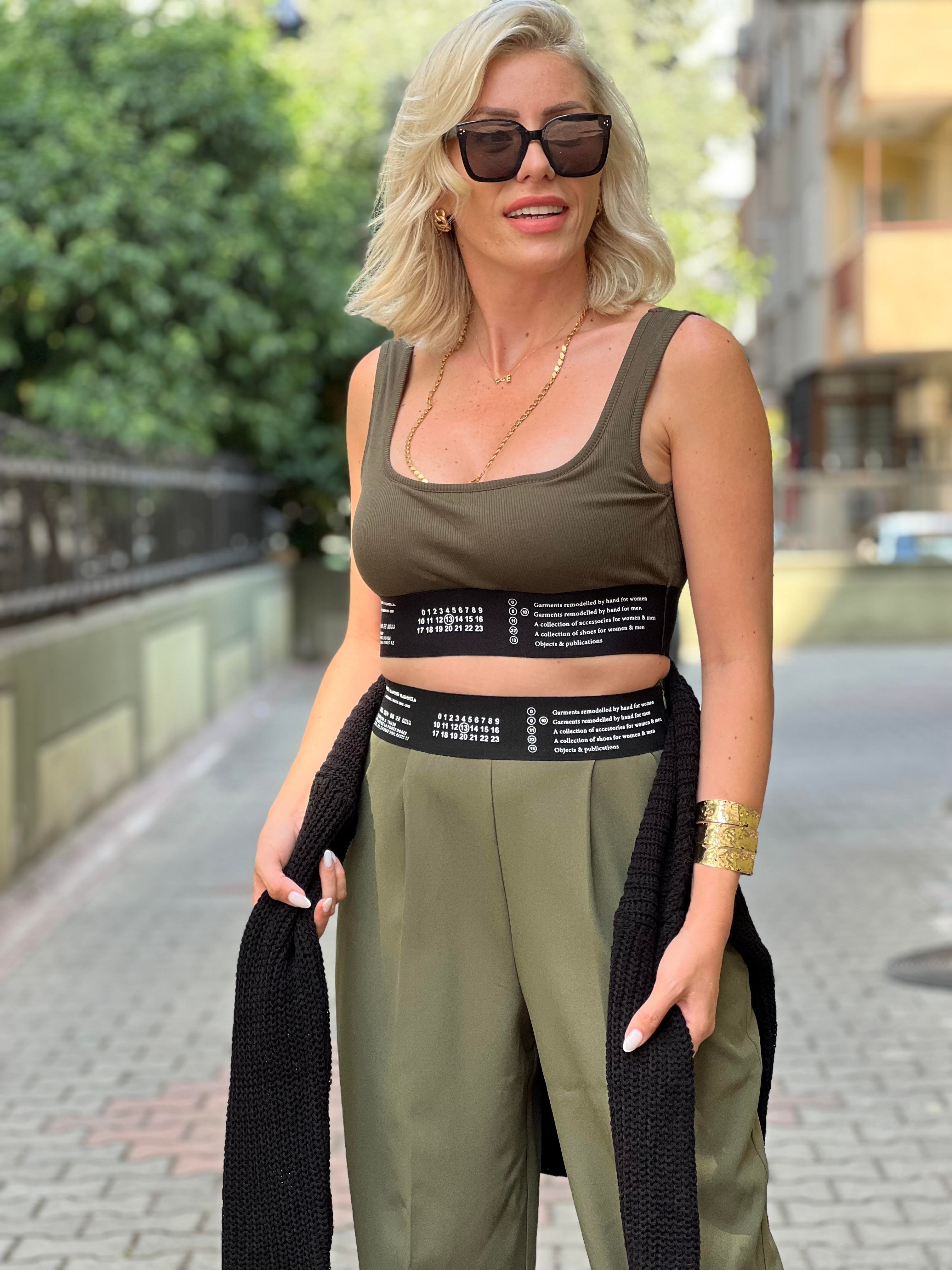 HAPPY ASKERİ YEŞİL CROP