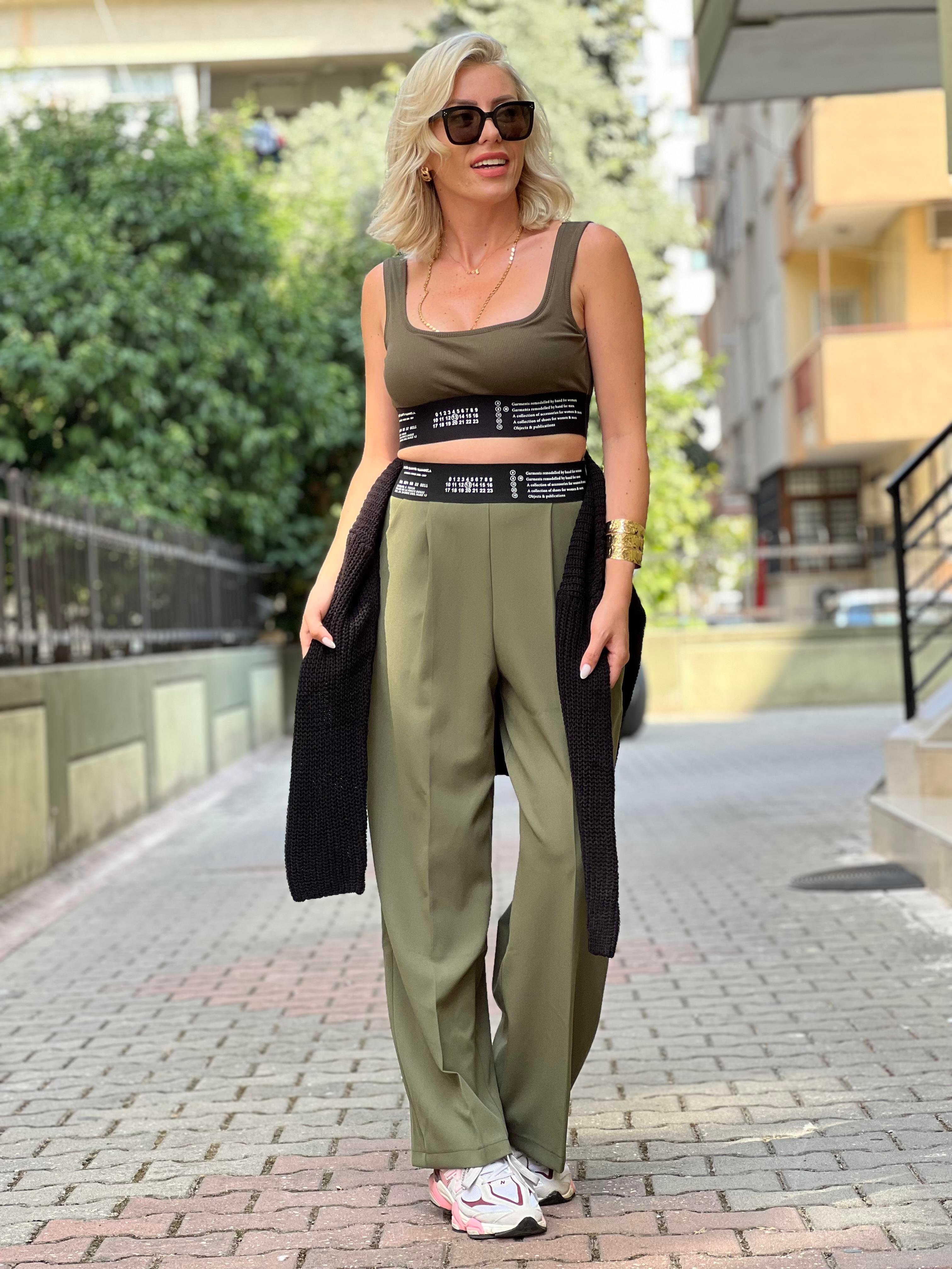 HAPPY ASKERİ YEŞİL CROP