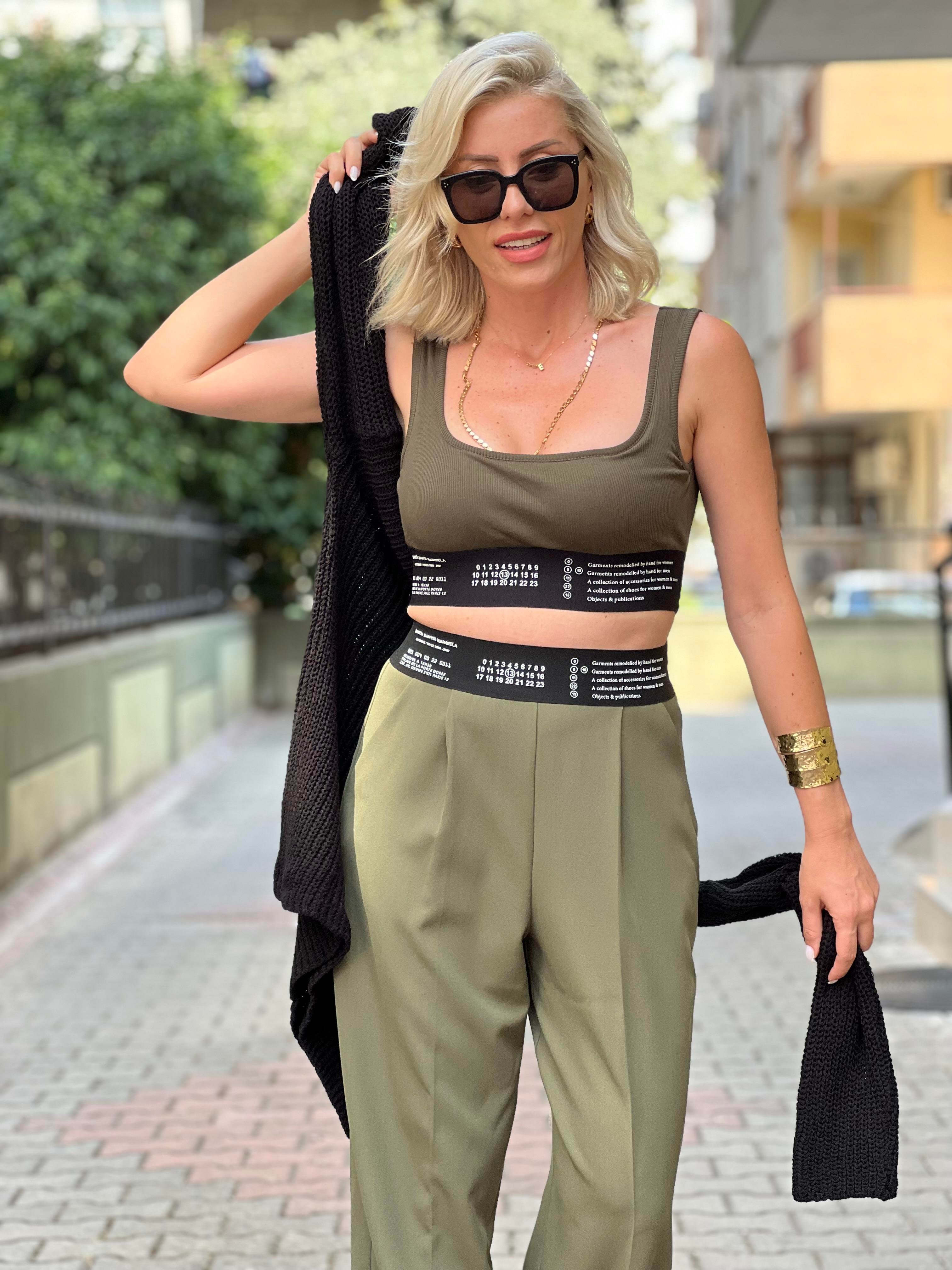 HAPPY ASKERİ YEŞİL CROP
