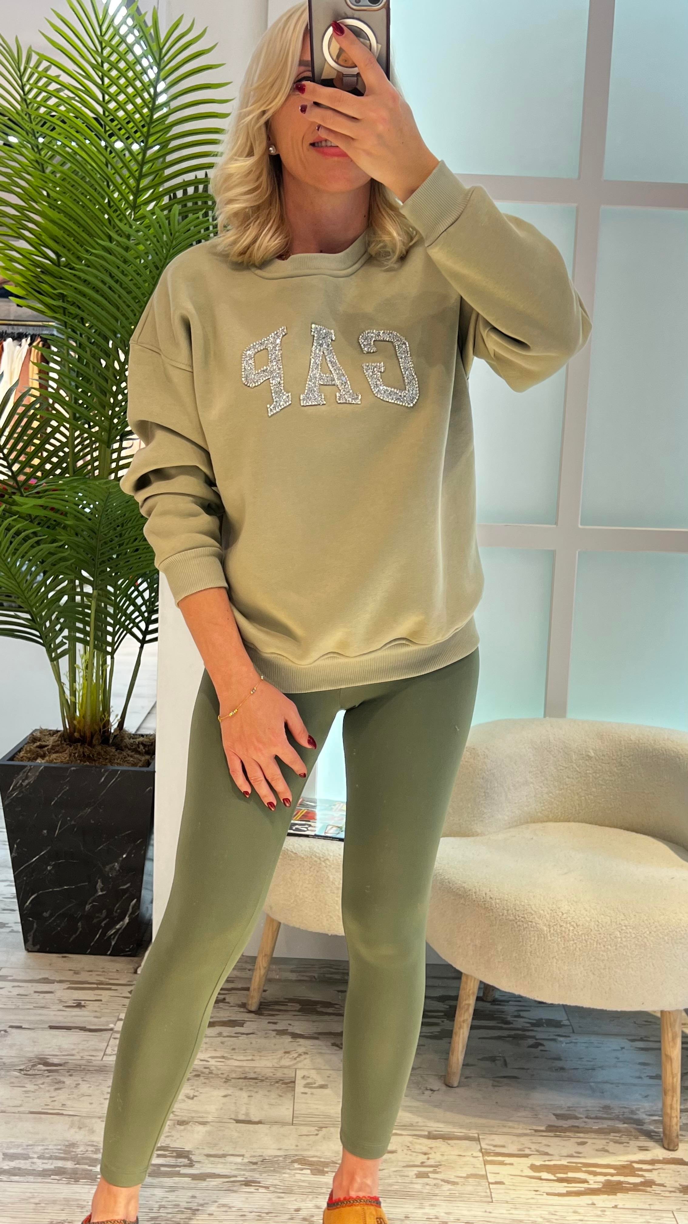 HENS KOYU YEŞİL TAYT