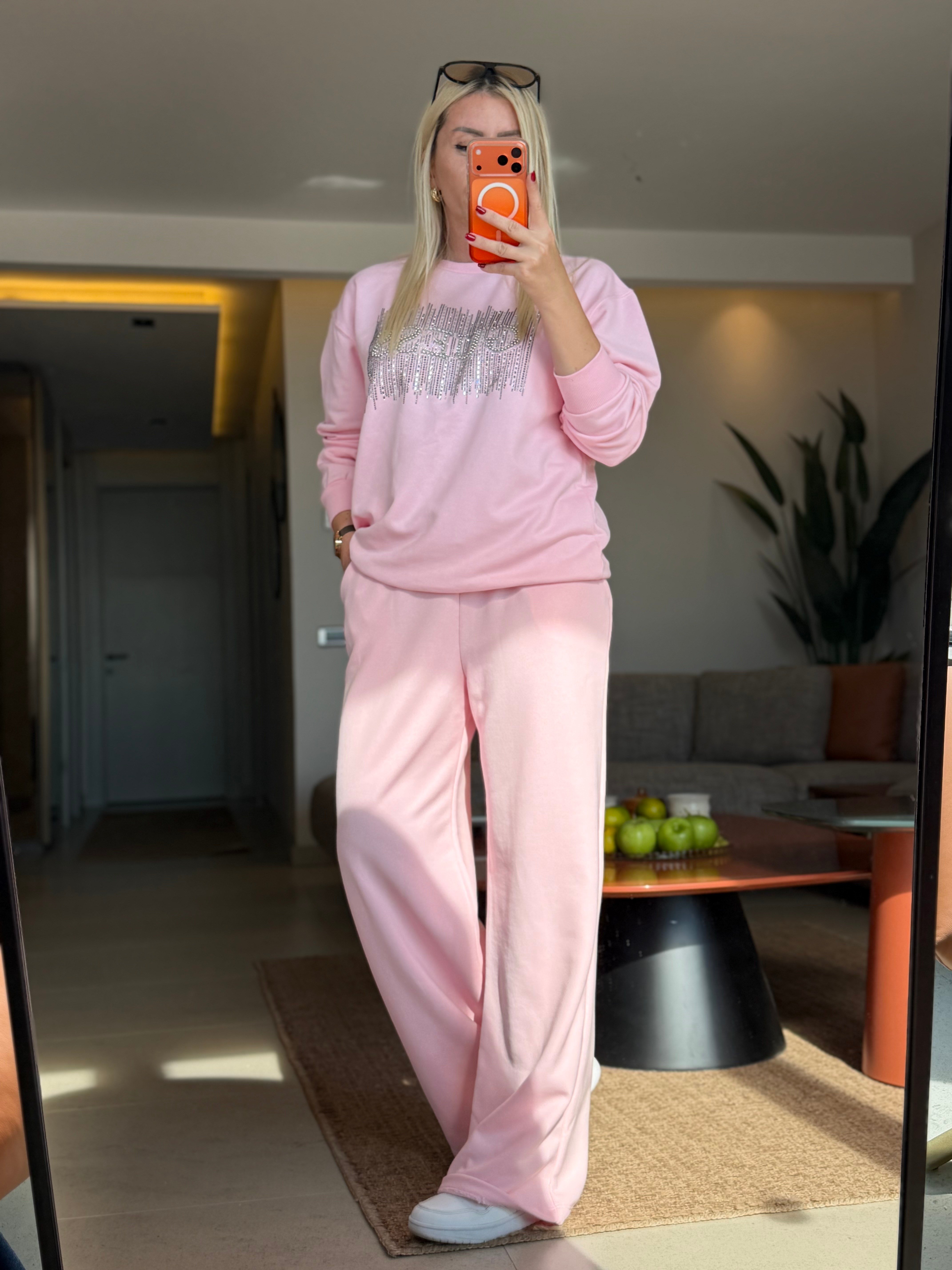 HURA PEMBE SWEATSHIRT