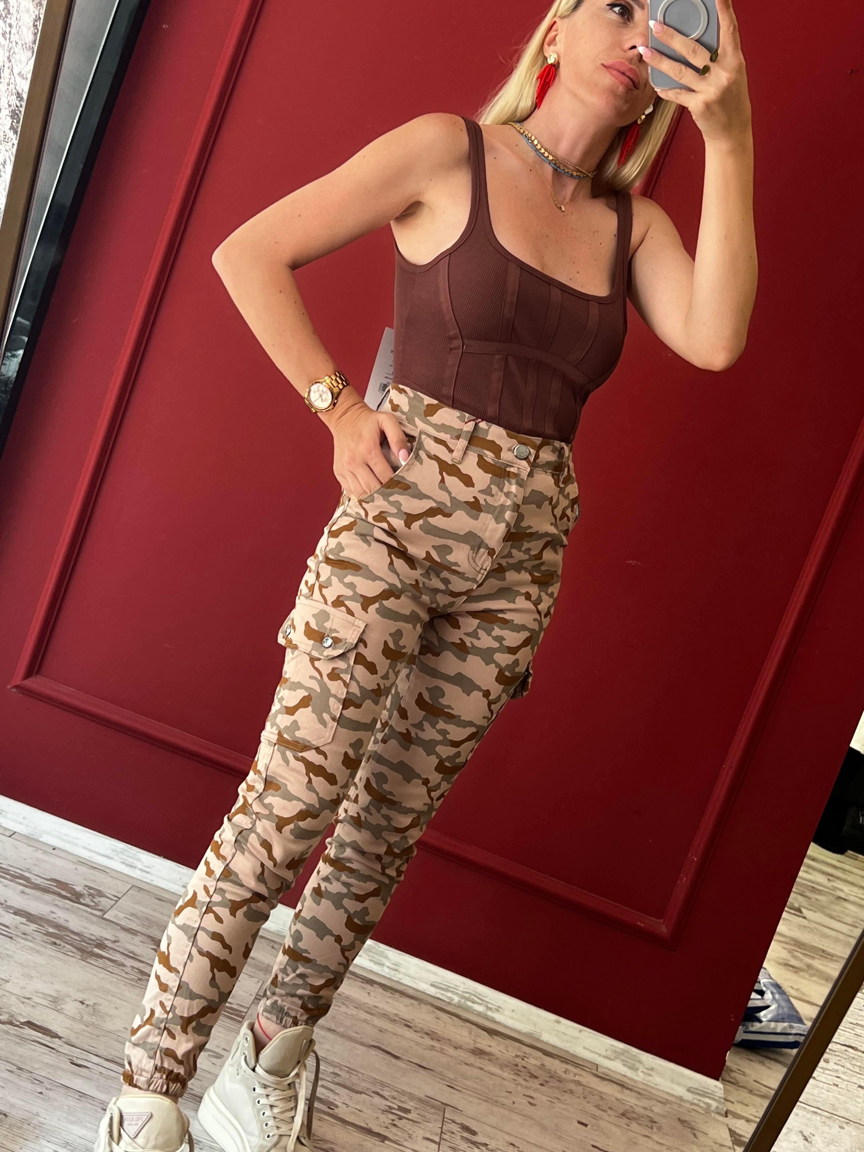 kahverengi fermuarlı crop