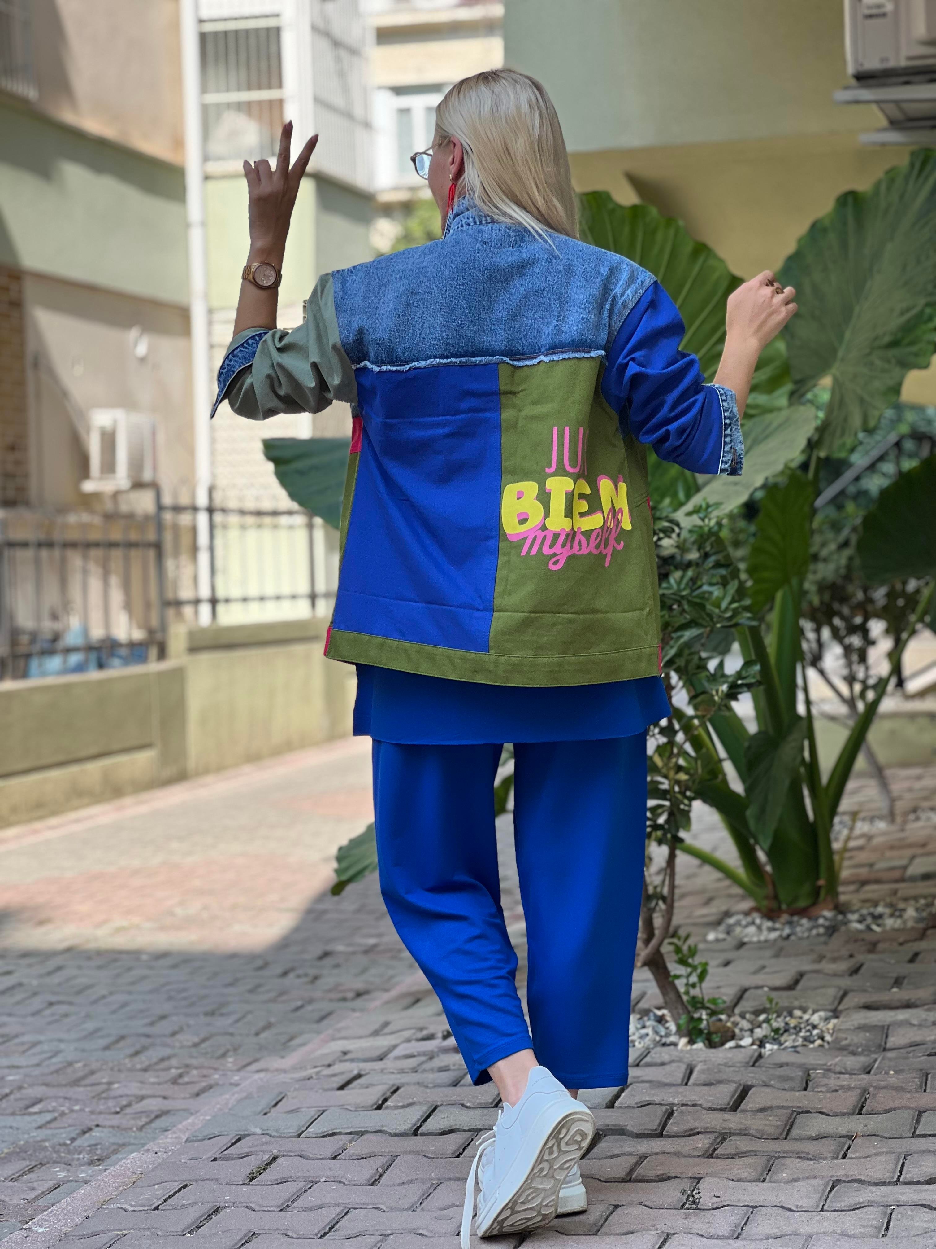 Kot ceket maviili tasarım