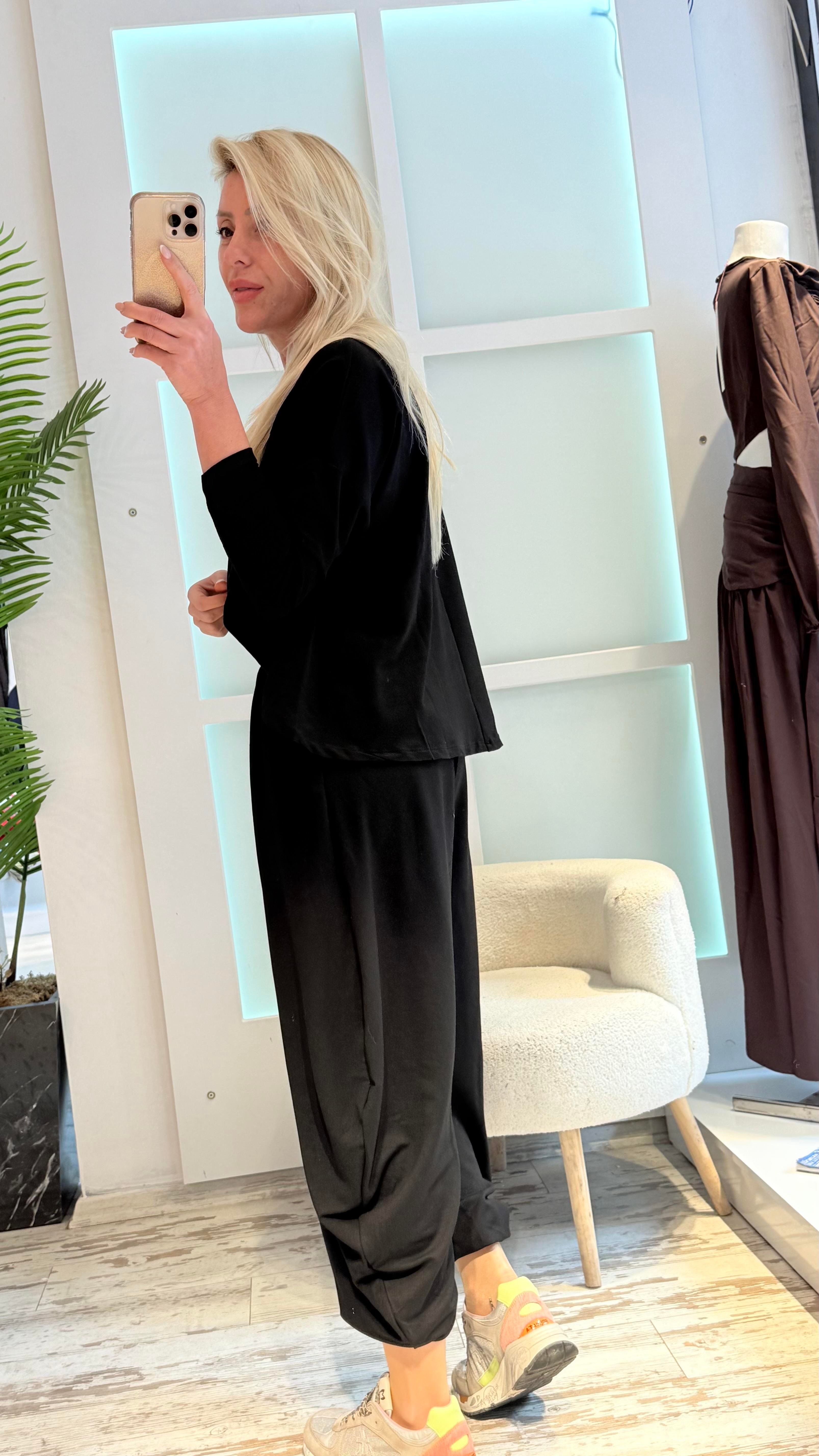 KULOSA SİYAH MODAL TAKIM