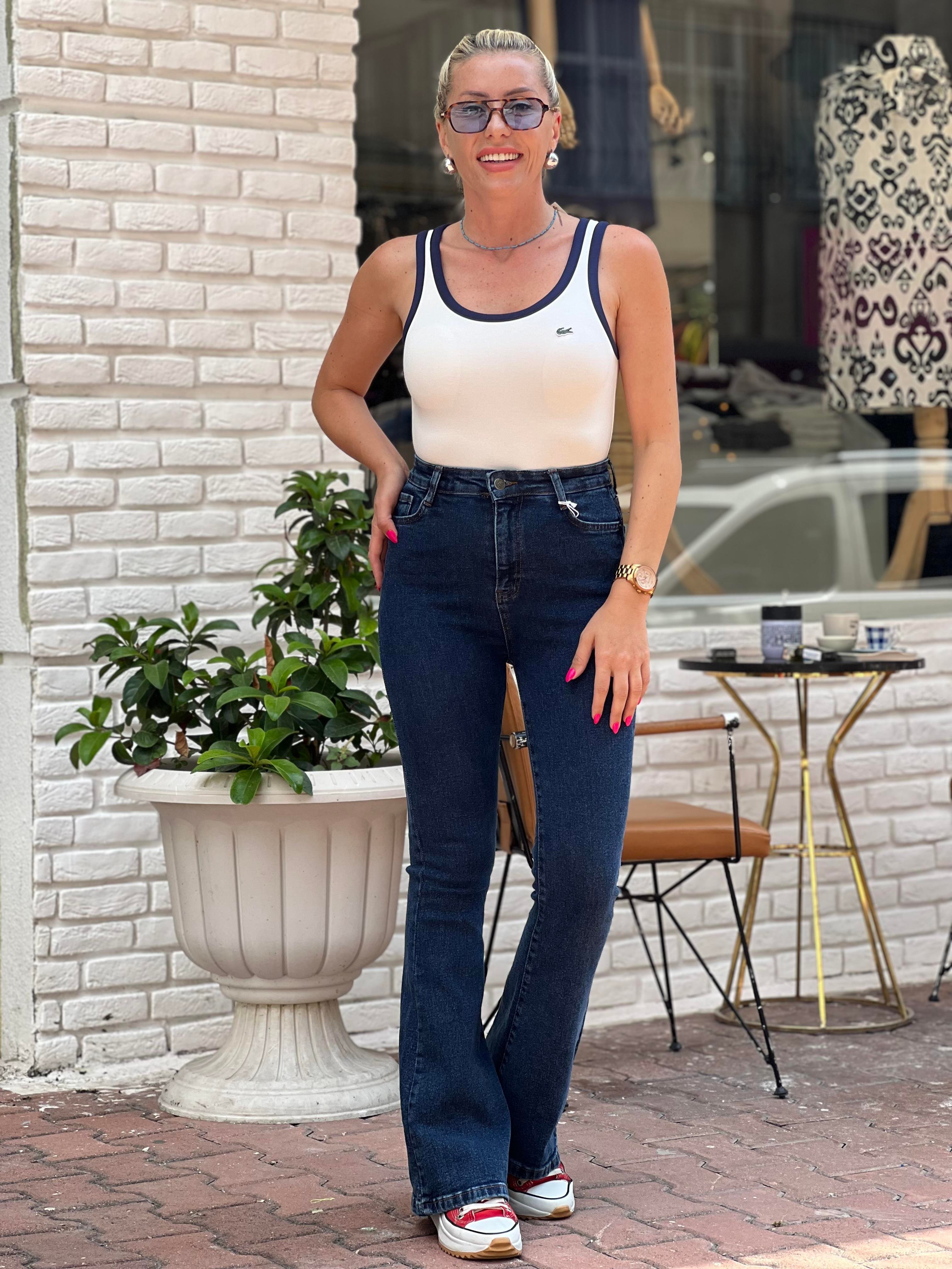LACİVERT İSPANYOL JEAN