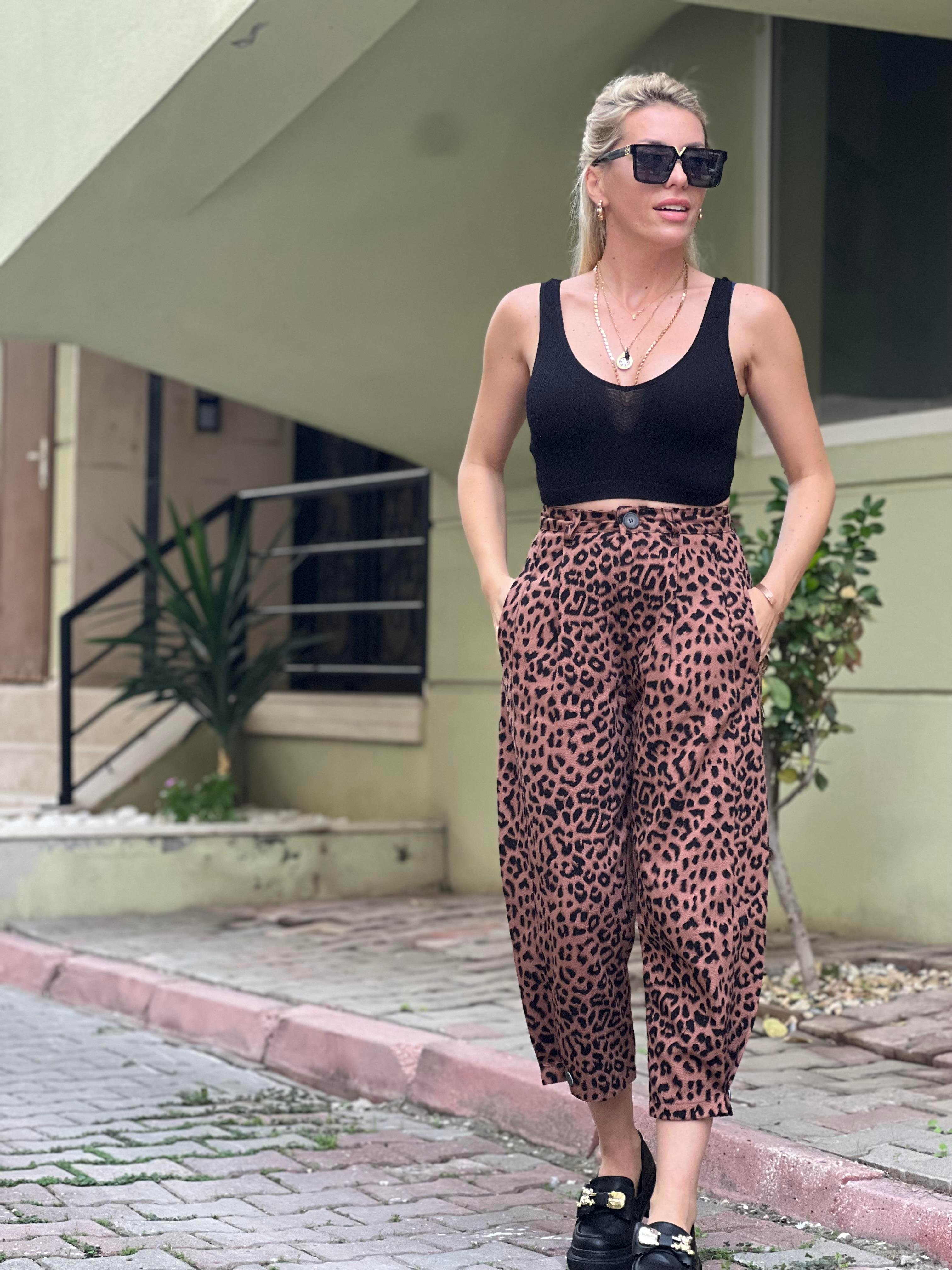 Leopar pantolon 