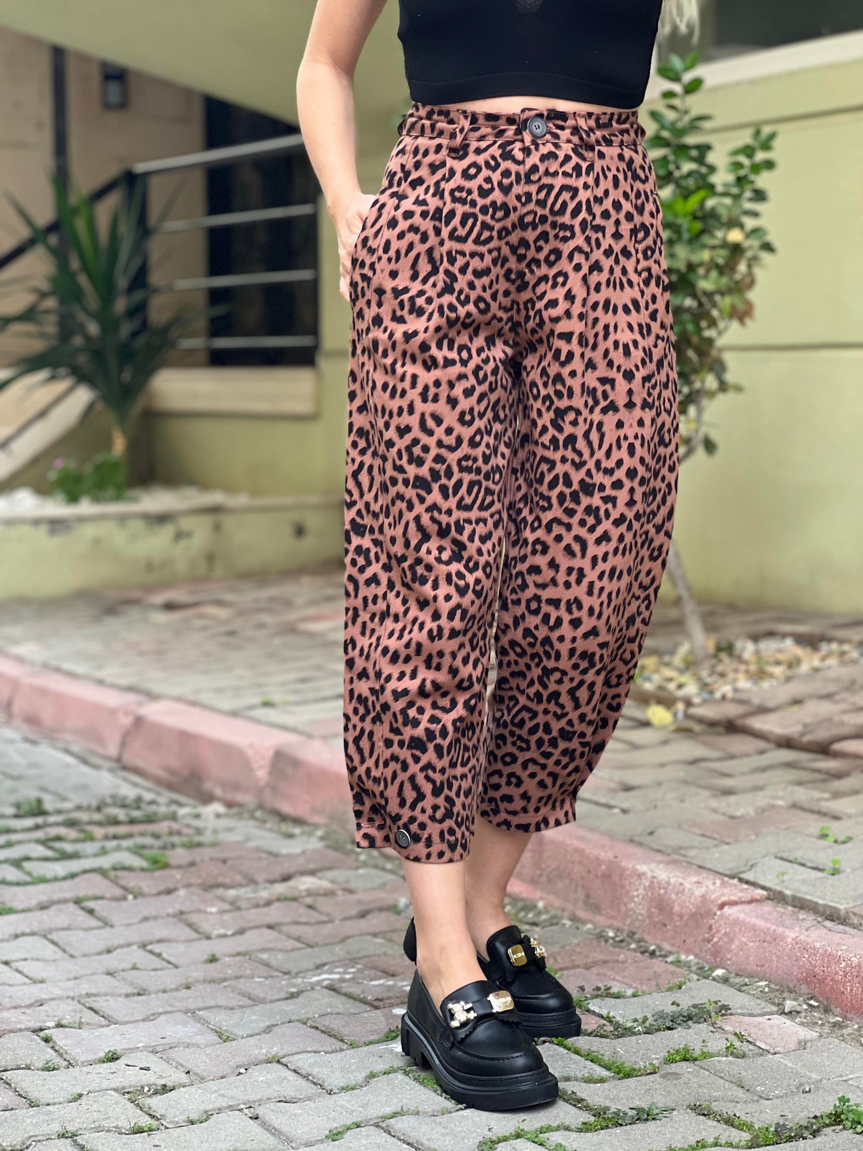 Leopar pantolon 