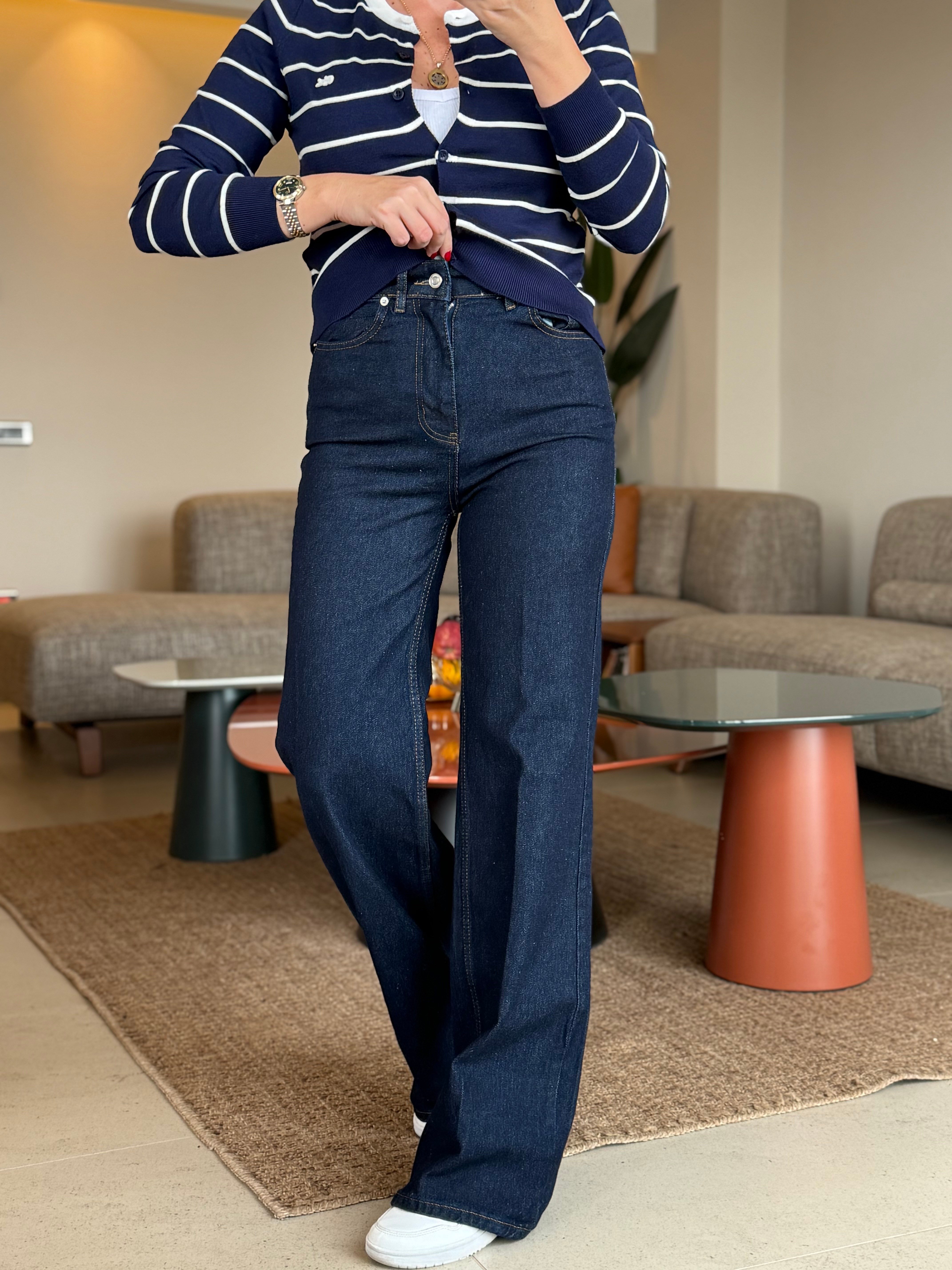 LESİT LACİVERT PALAZZO JEAN 