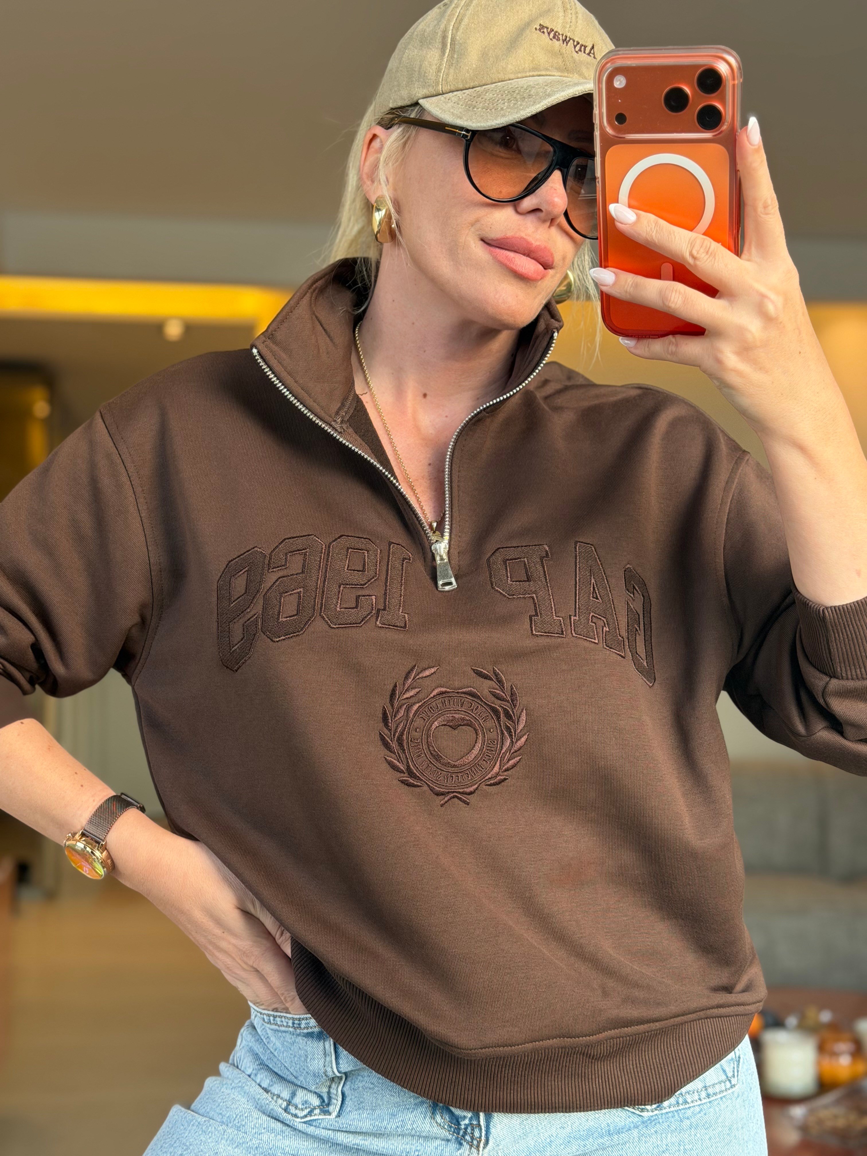 LİLİE KAHVE SWEATSHIRT