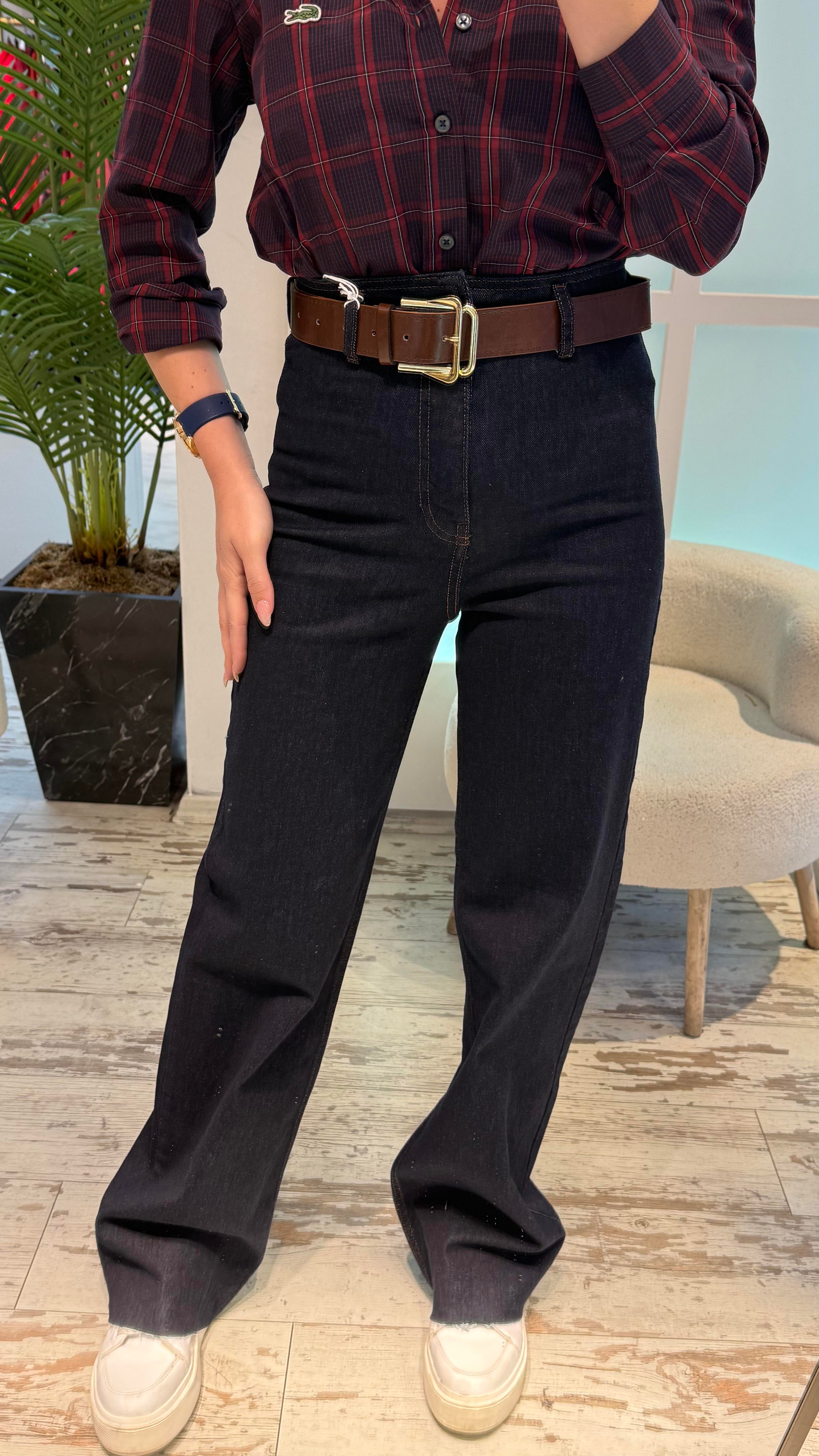 LİPA KOYU MAVİ PALAZZO JEAN