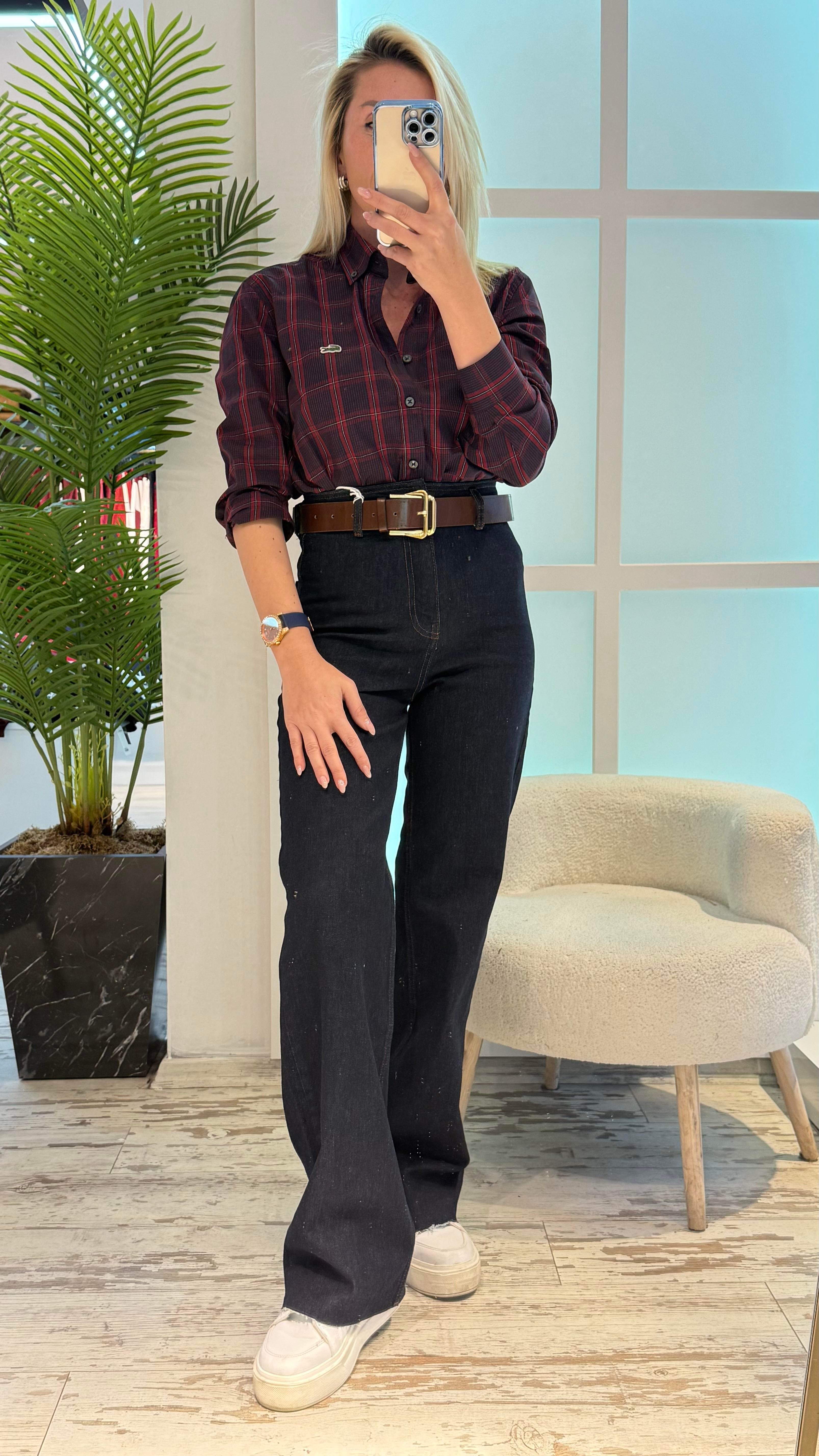 LİPA KOYU MAVİ PALAZZO JEAN