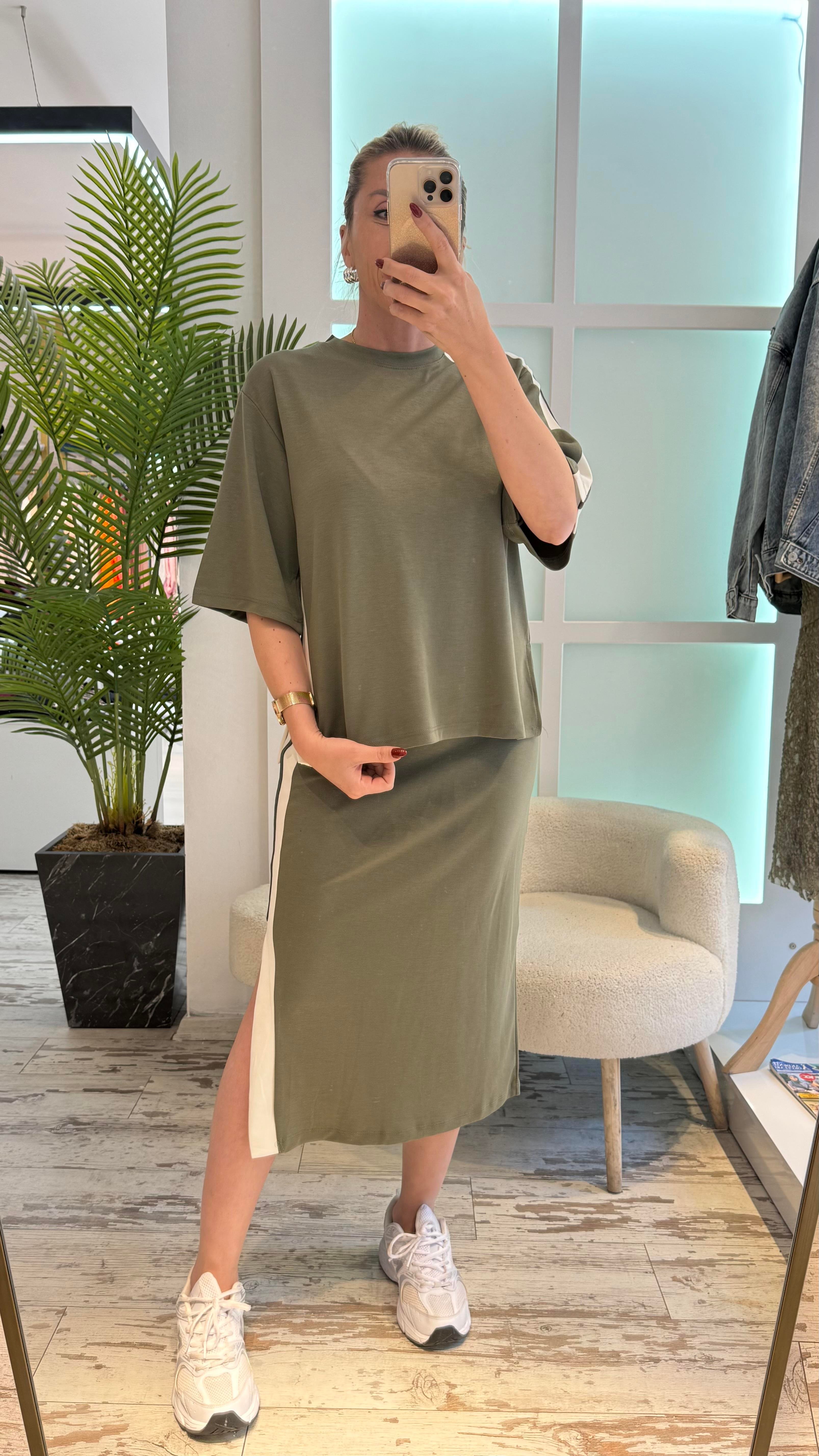 LOLA MİNT YEŞİL ETEKLİ TAKIM