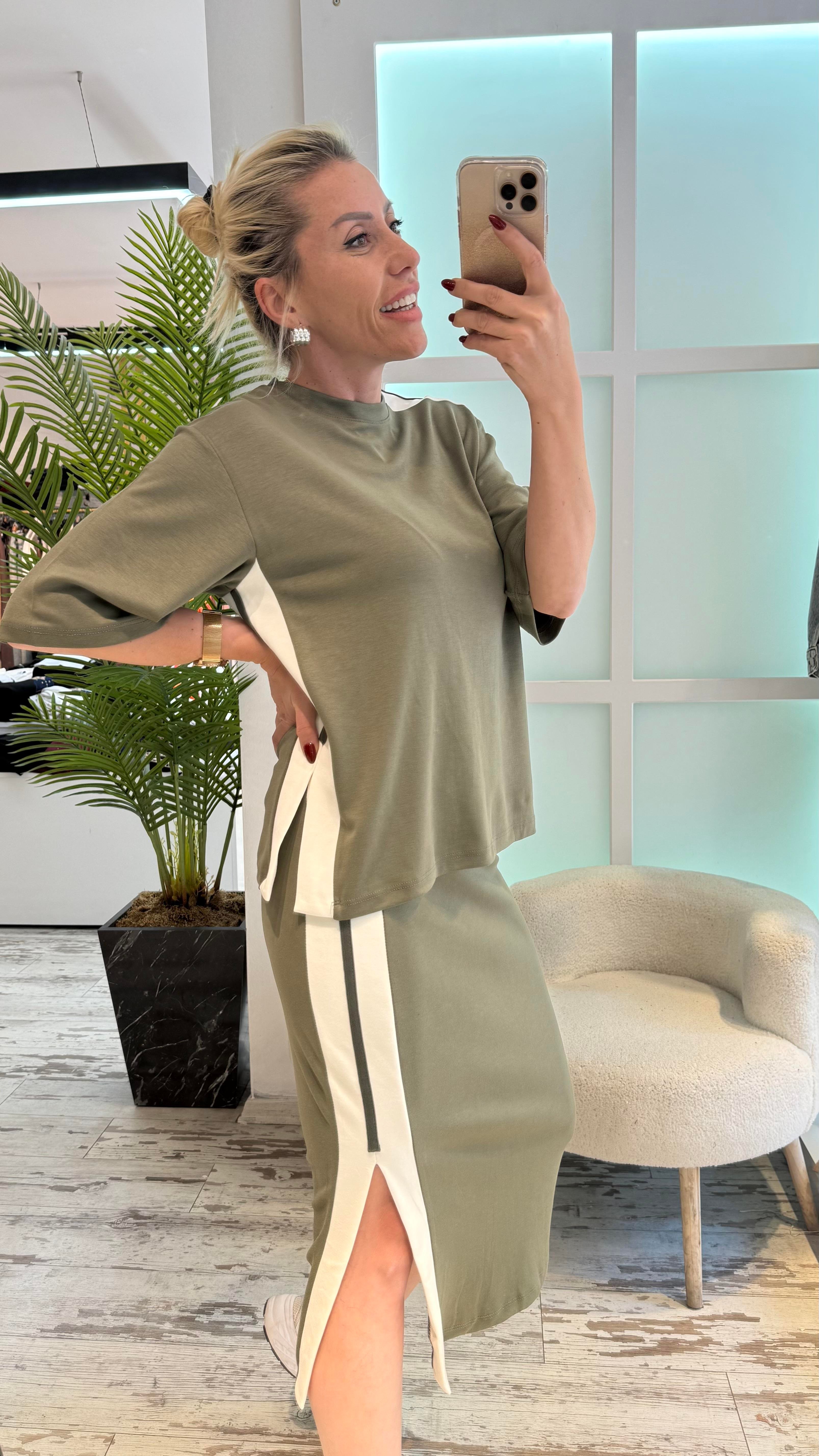 LOLA MİNT YEŞİL ETEKLİ TAKIM