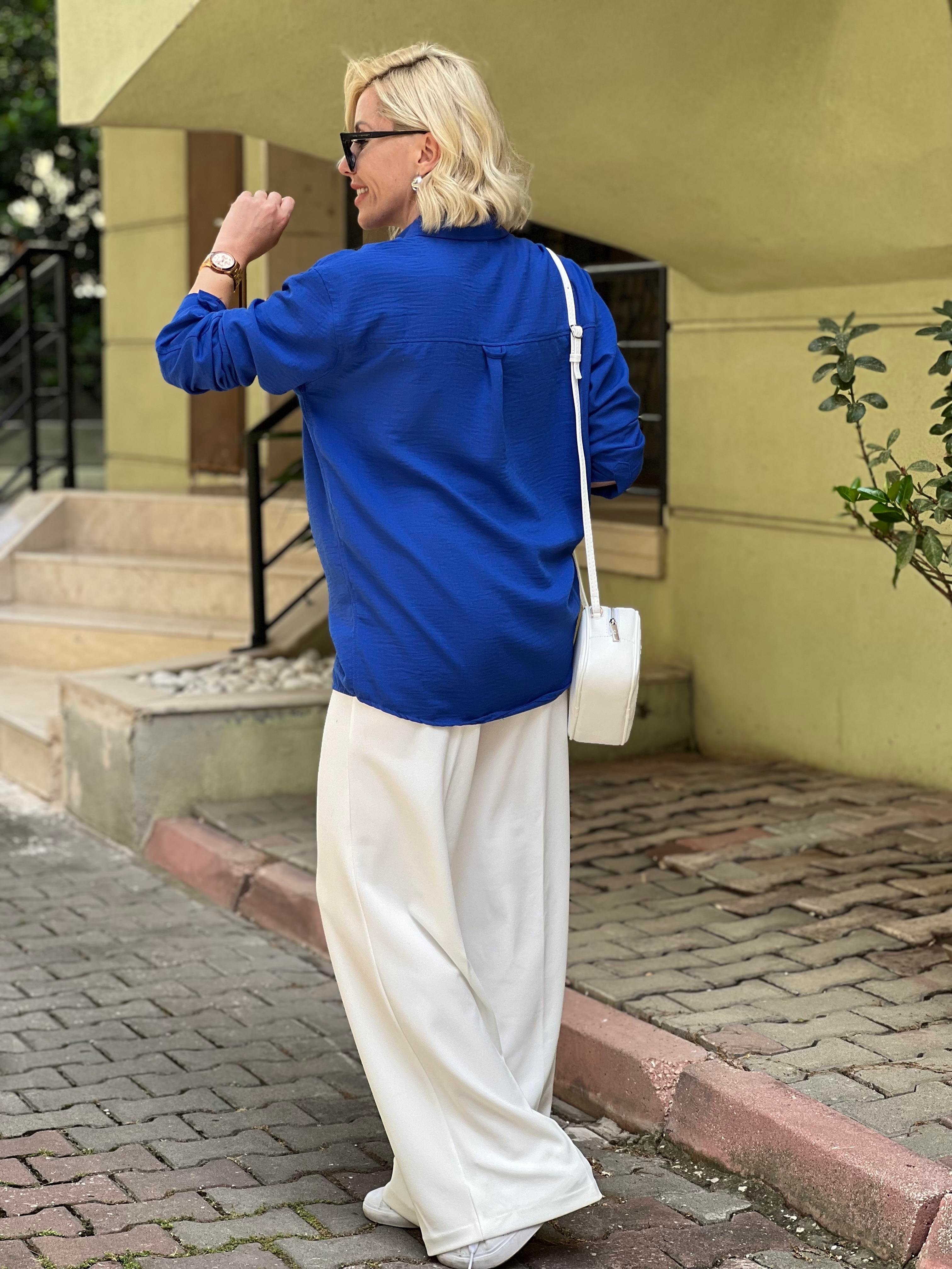 MAVİ ORJ MARKA GÖMLEK