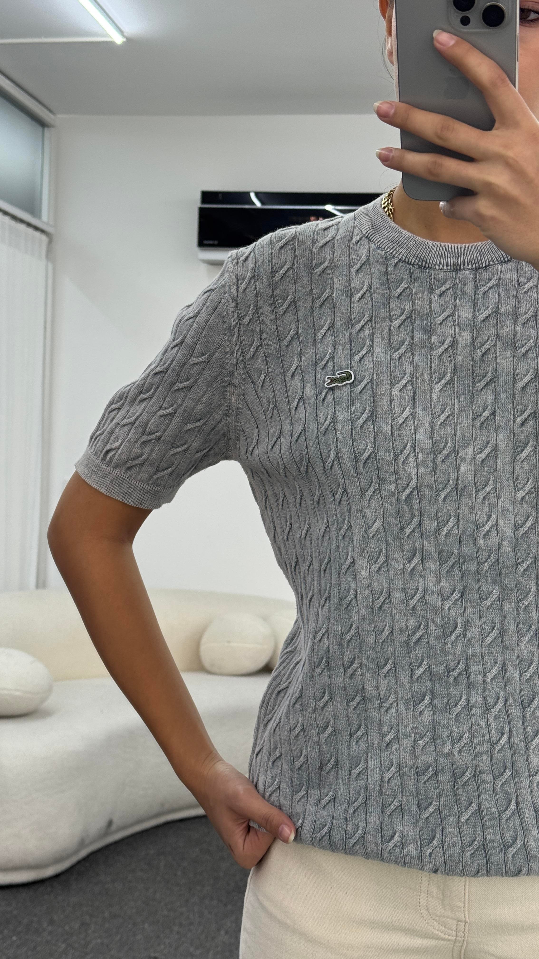 MAY GRİ KISA KOLLU TRİKO KAZAK 