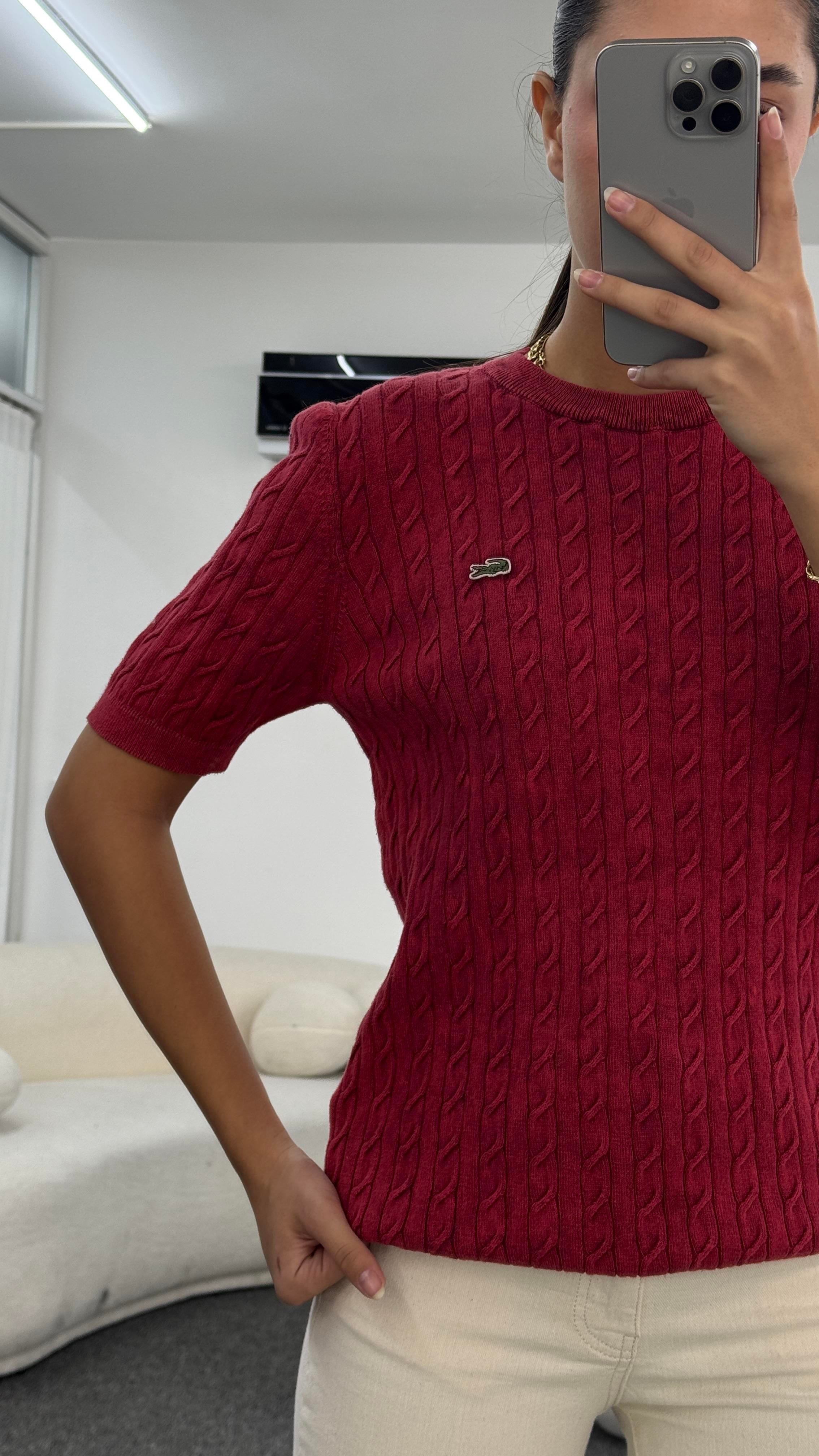 MAY KIRMIZI KISA KOLLU TRİKO KAZAK