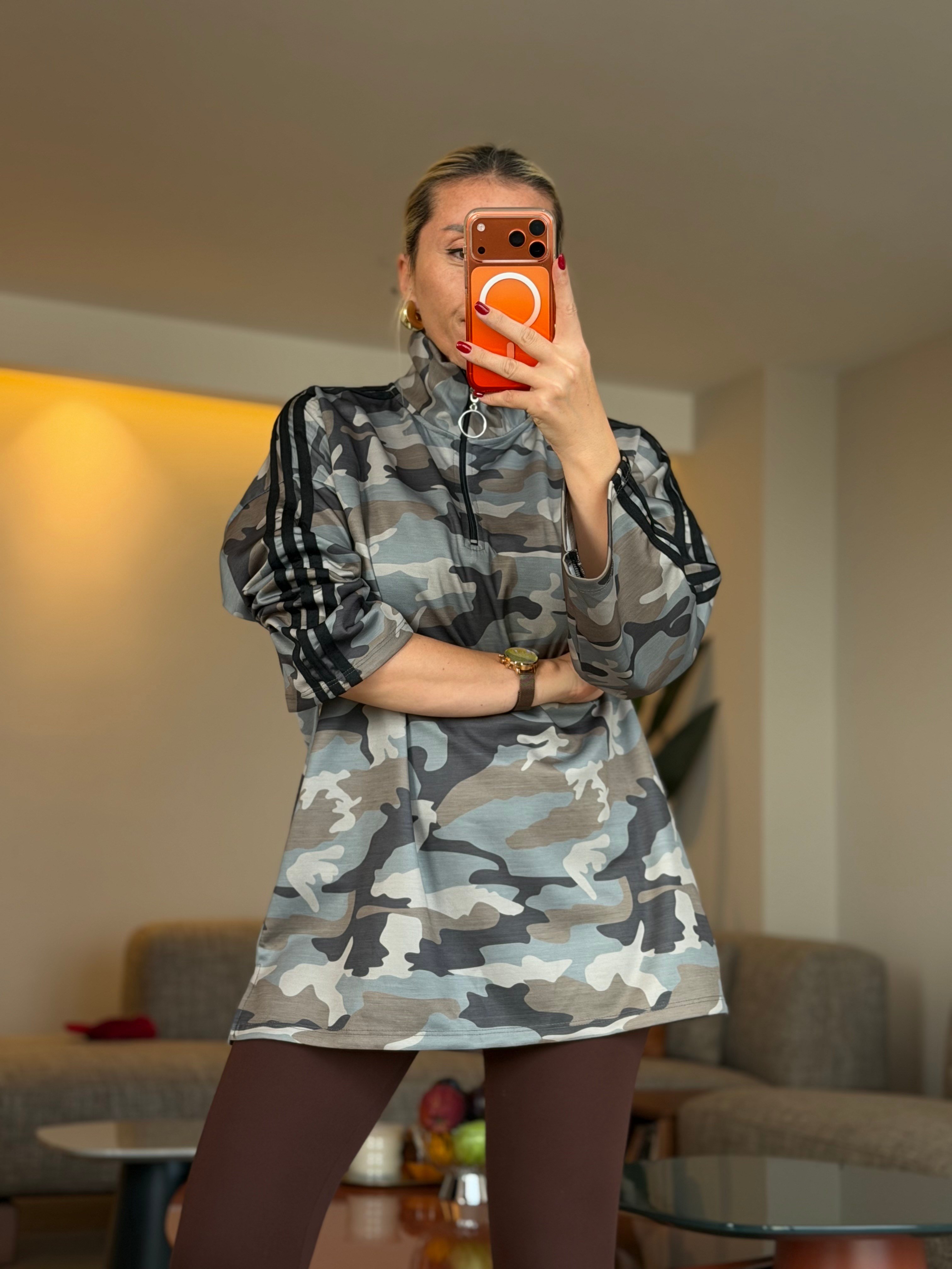 MERSİ KAMUFLAJ SWEATSHIRT 