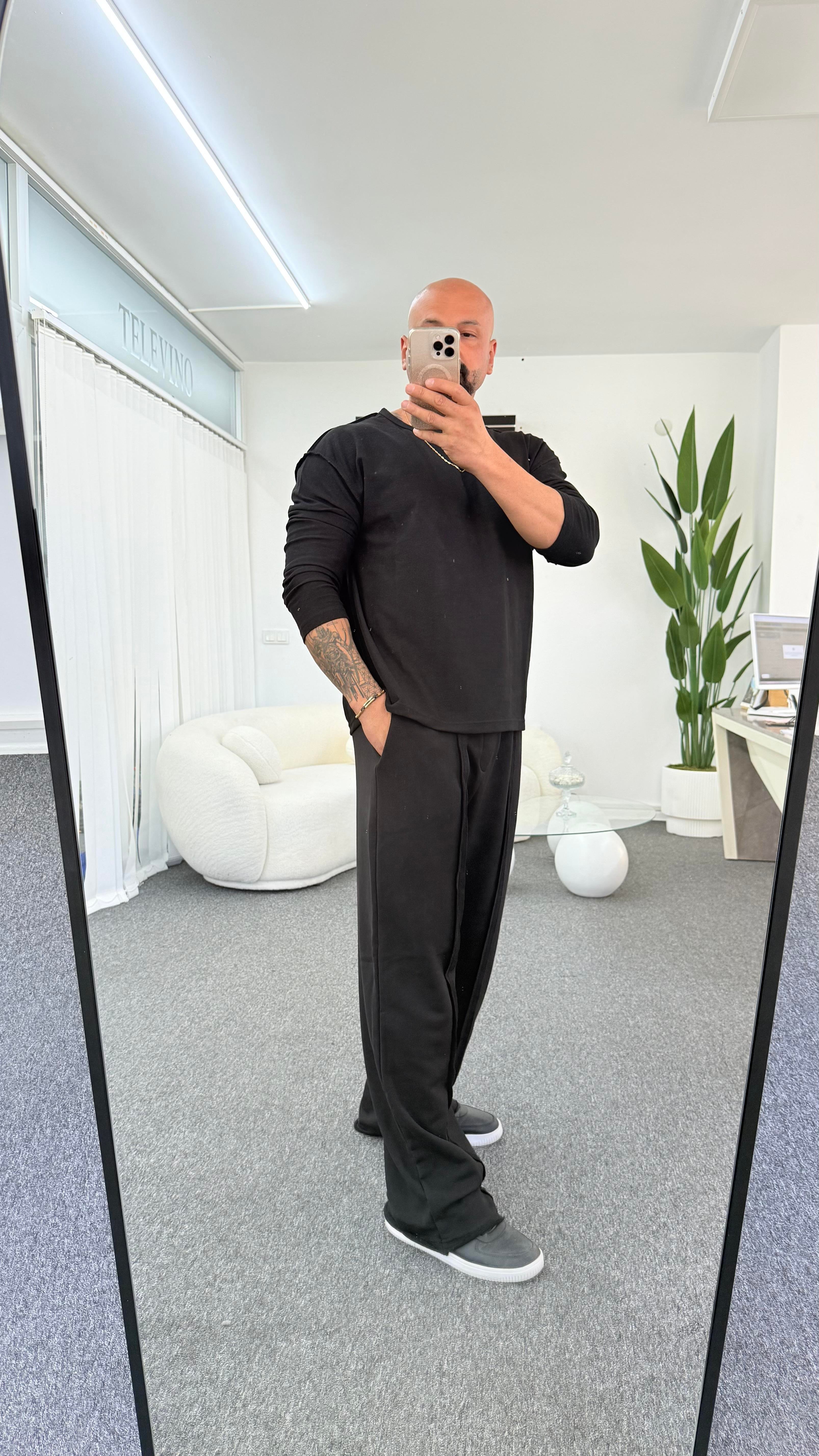 MİSSİLE SİYAH ÜNİSEX EŞOFMAN 