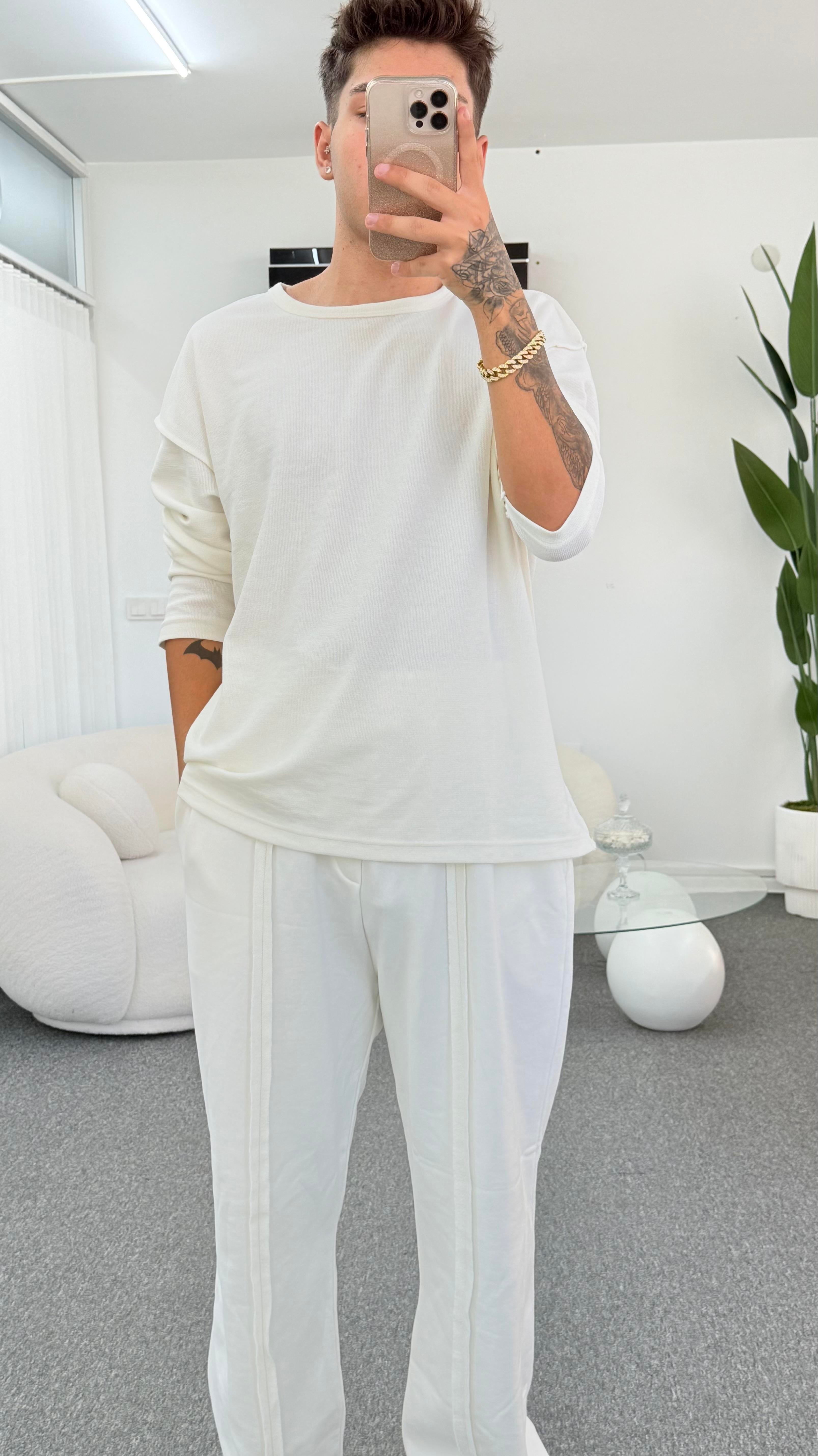 MİSSİLE ÜNİSEX BEYAZ TSHIRT