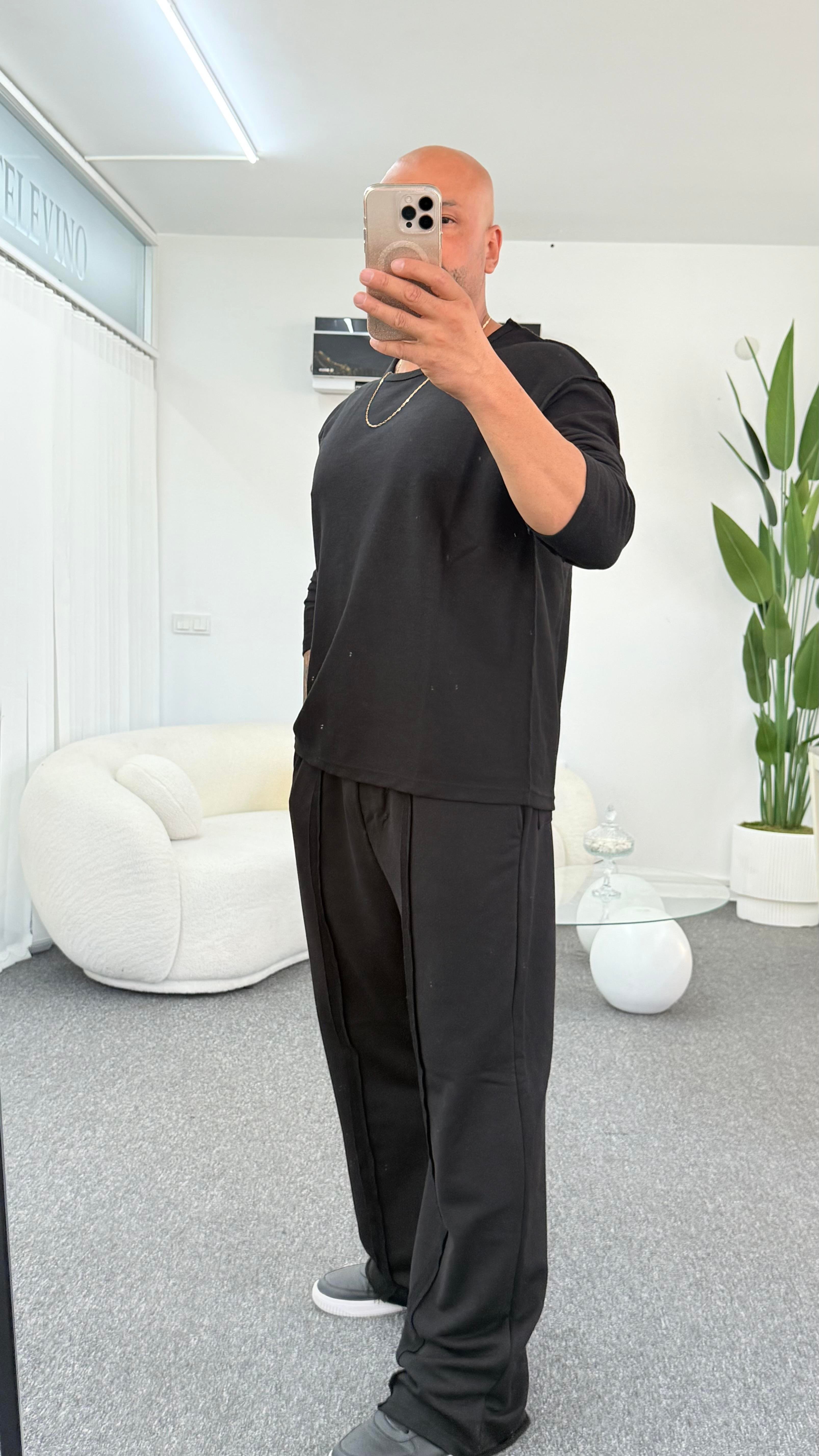 MİSSİLE ÜNİSEX SİYAH EŞOFMAN TAKIMI