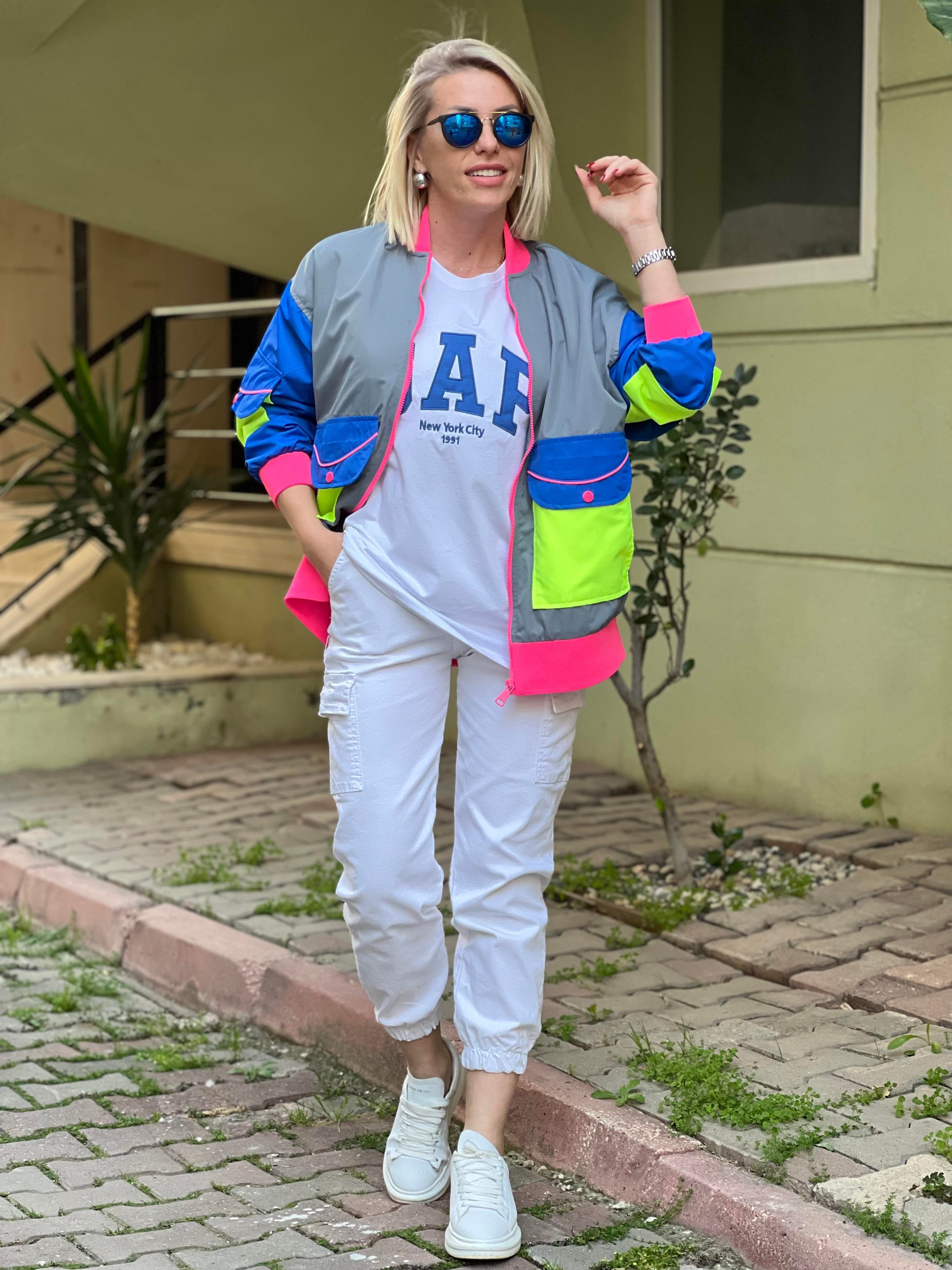 NEON DETAYLI KOT CEKET 