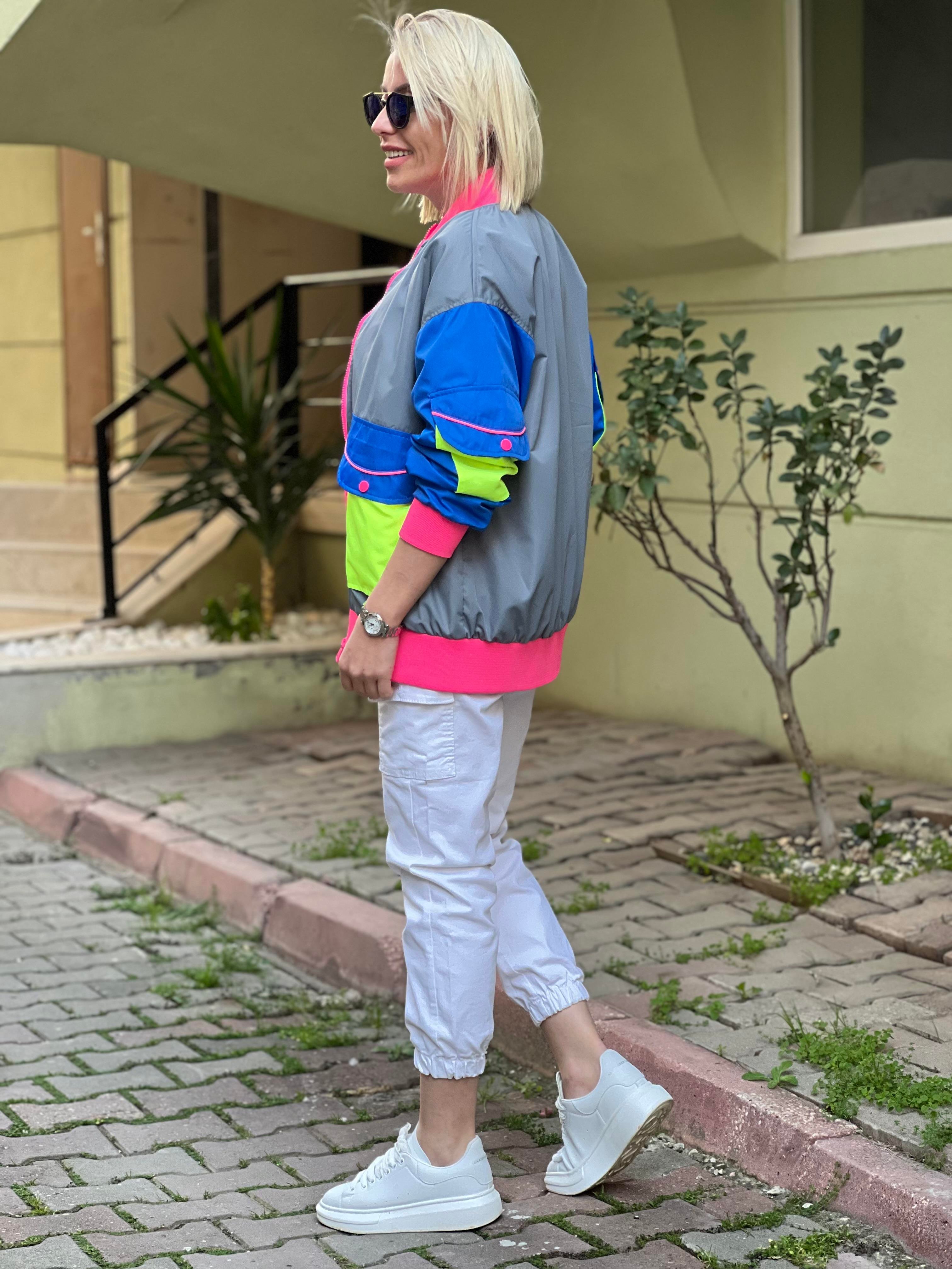 NEON DETAYLI KOT CEKET 