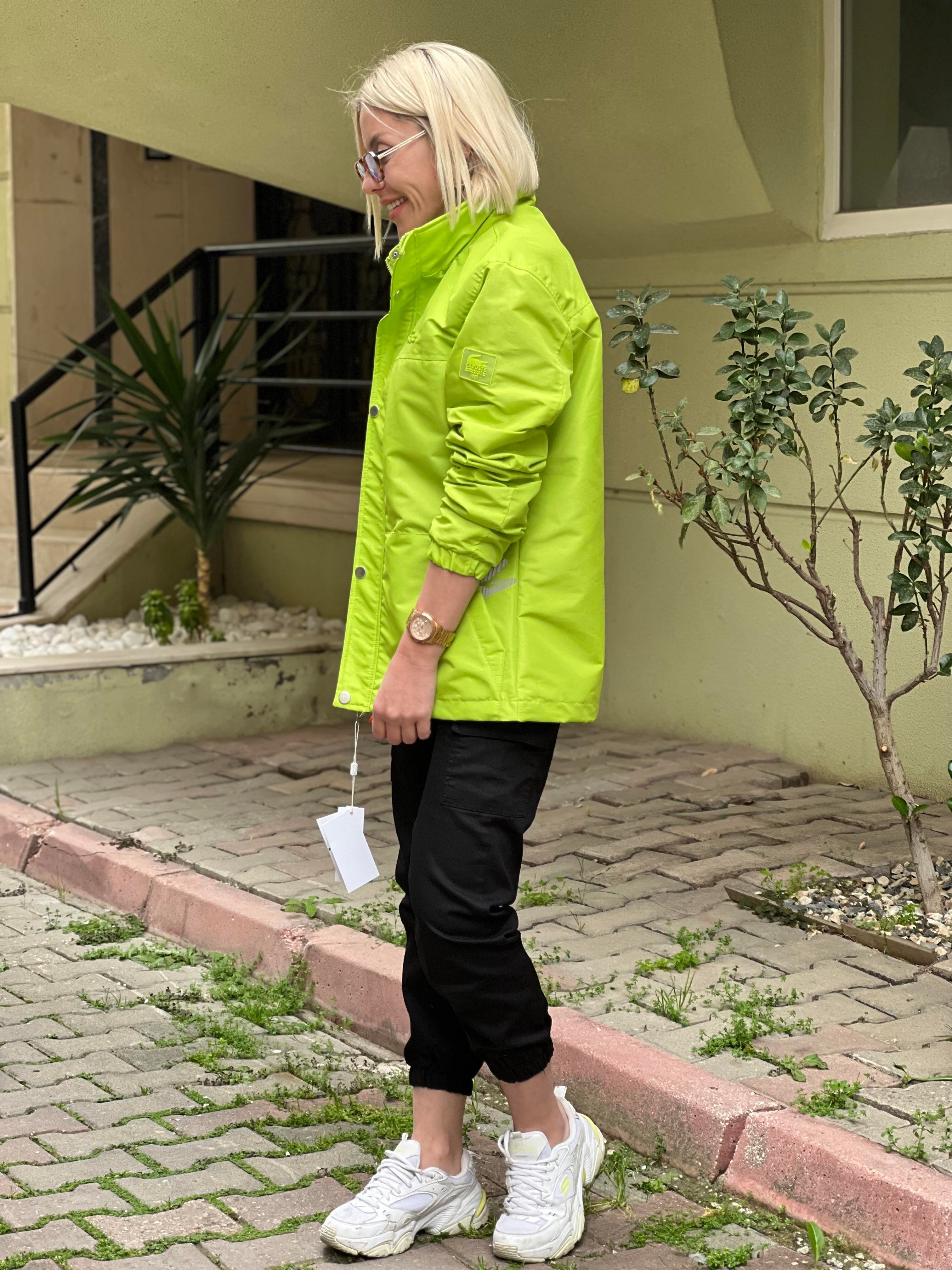NEON YEŞİL ORJ YAĞMURLUK