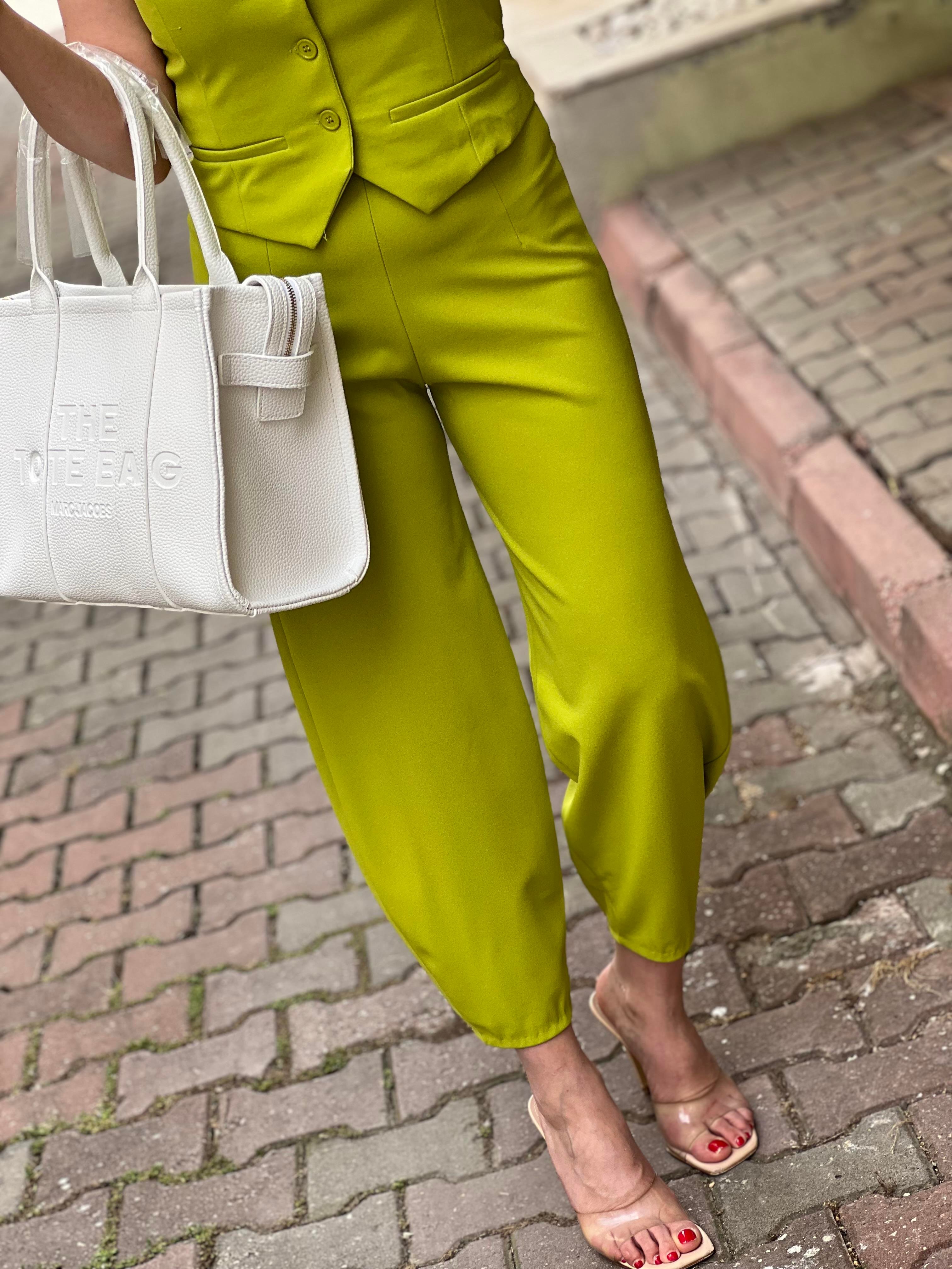 NEON YEŞİL PANTOLON 
