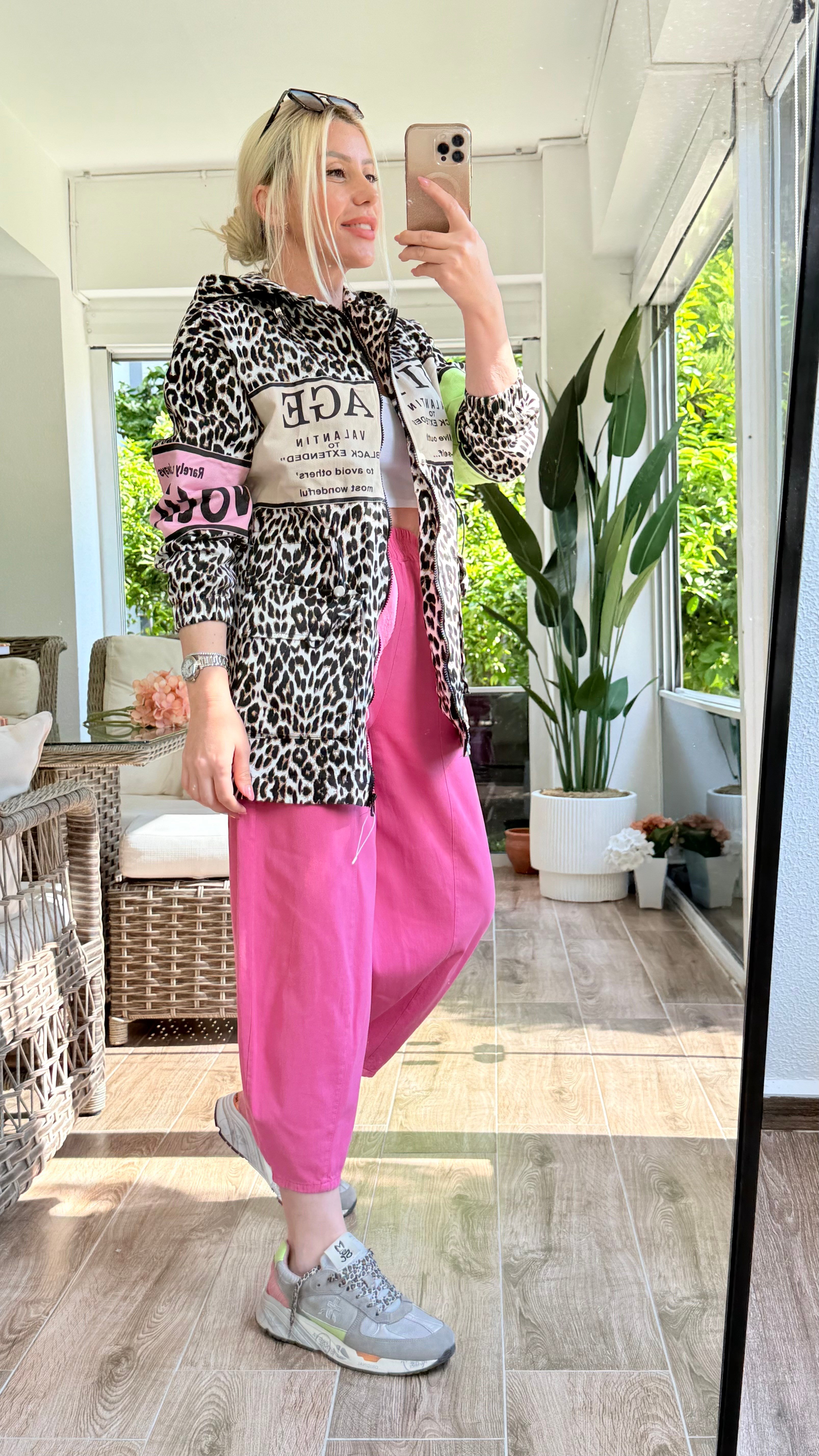NERİS PEMBE ŞALVAR PANTOLON 