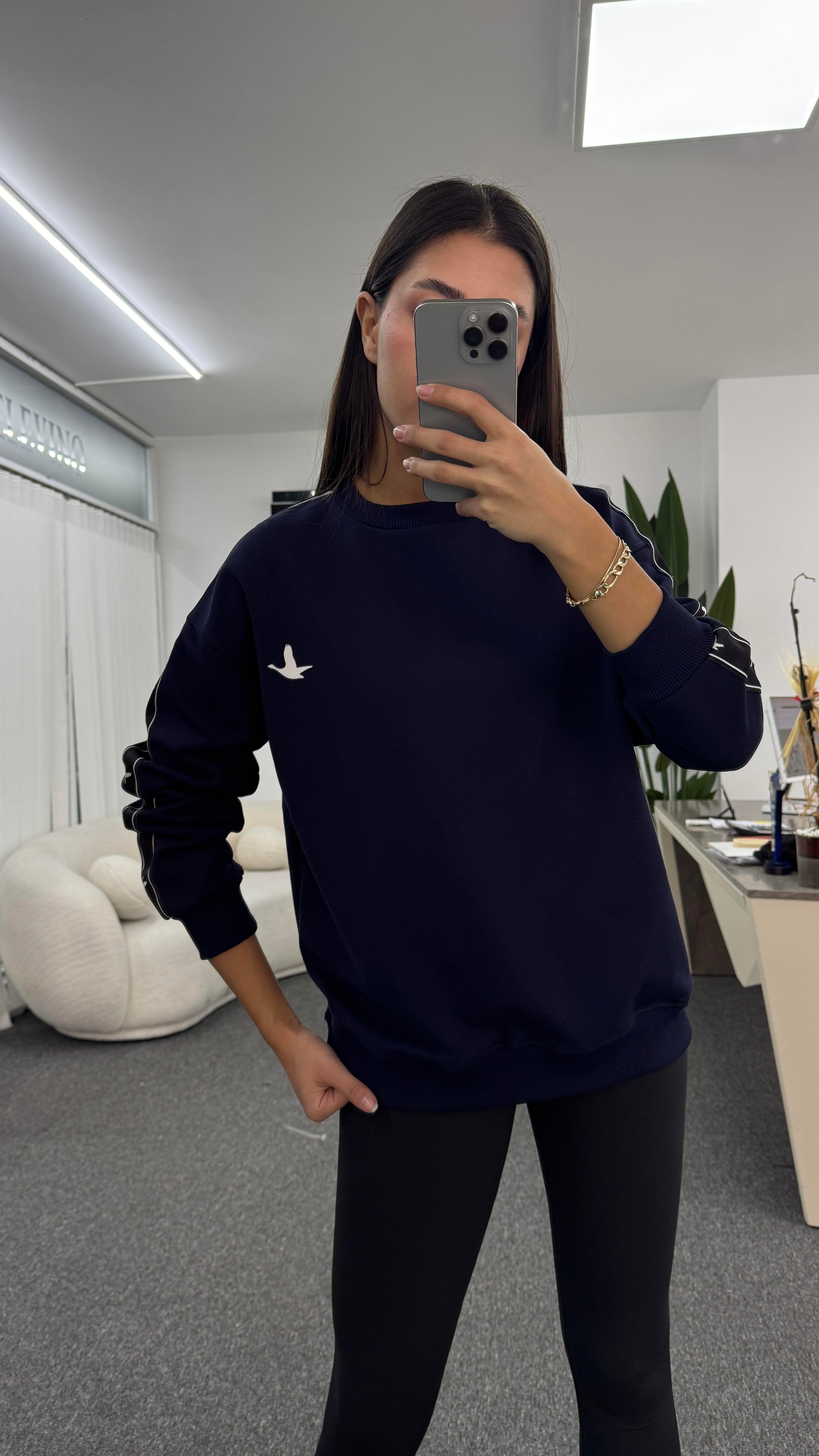 OLİVİA LACİVERT SWEATSHIRT
