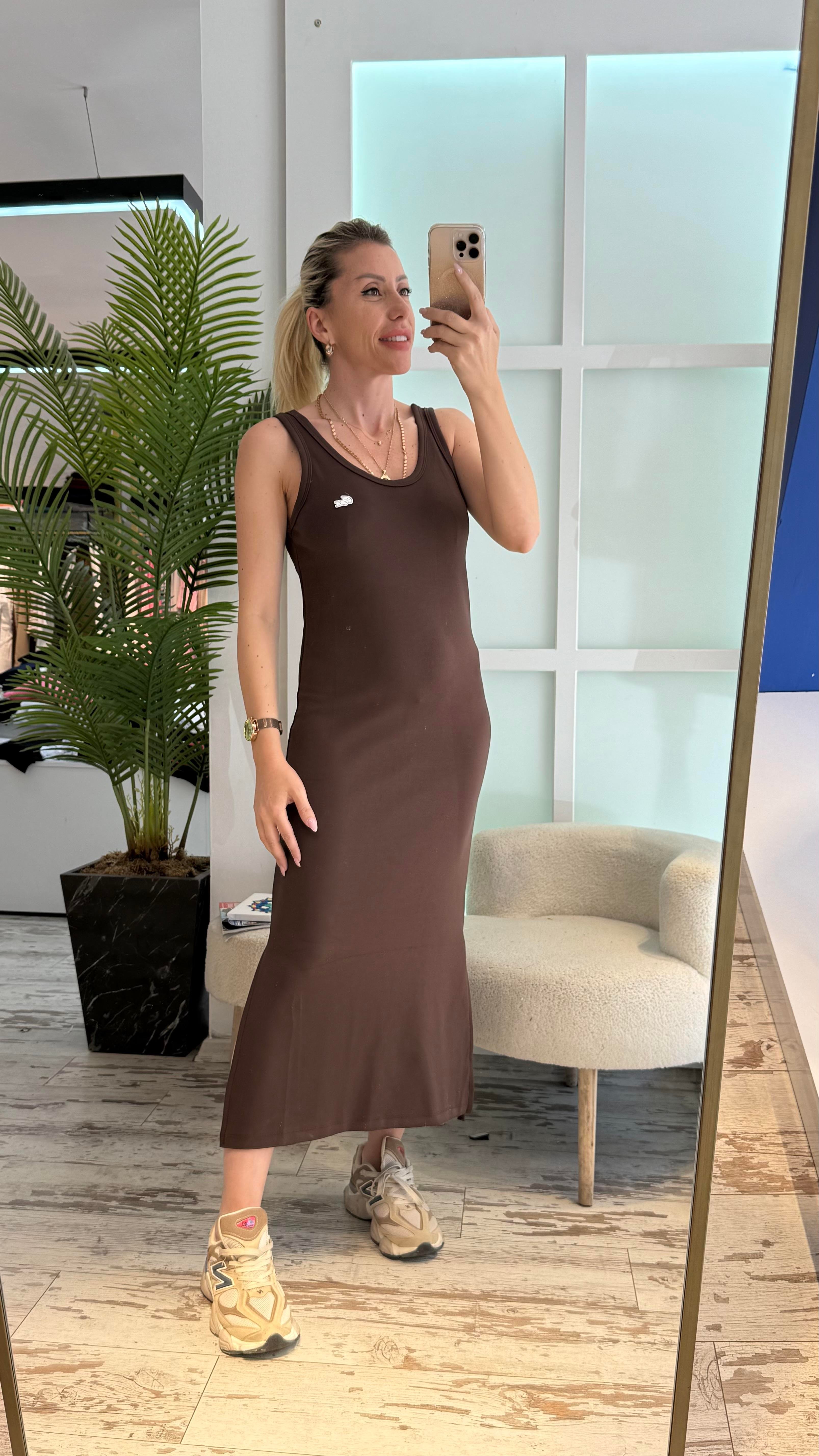 OPHELİA KAHVERENGİ ELBİSE