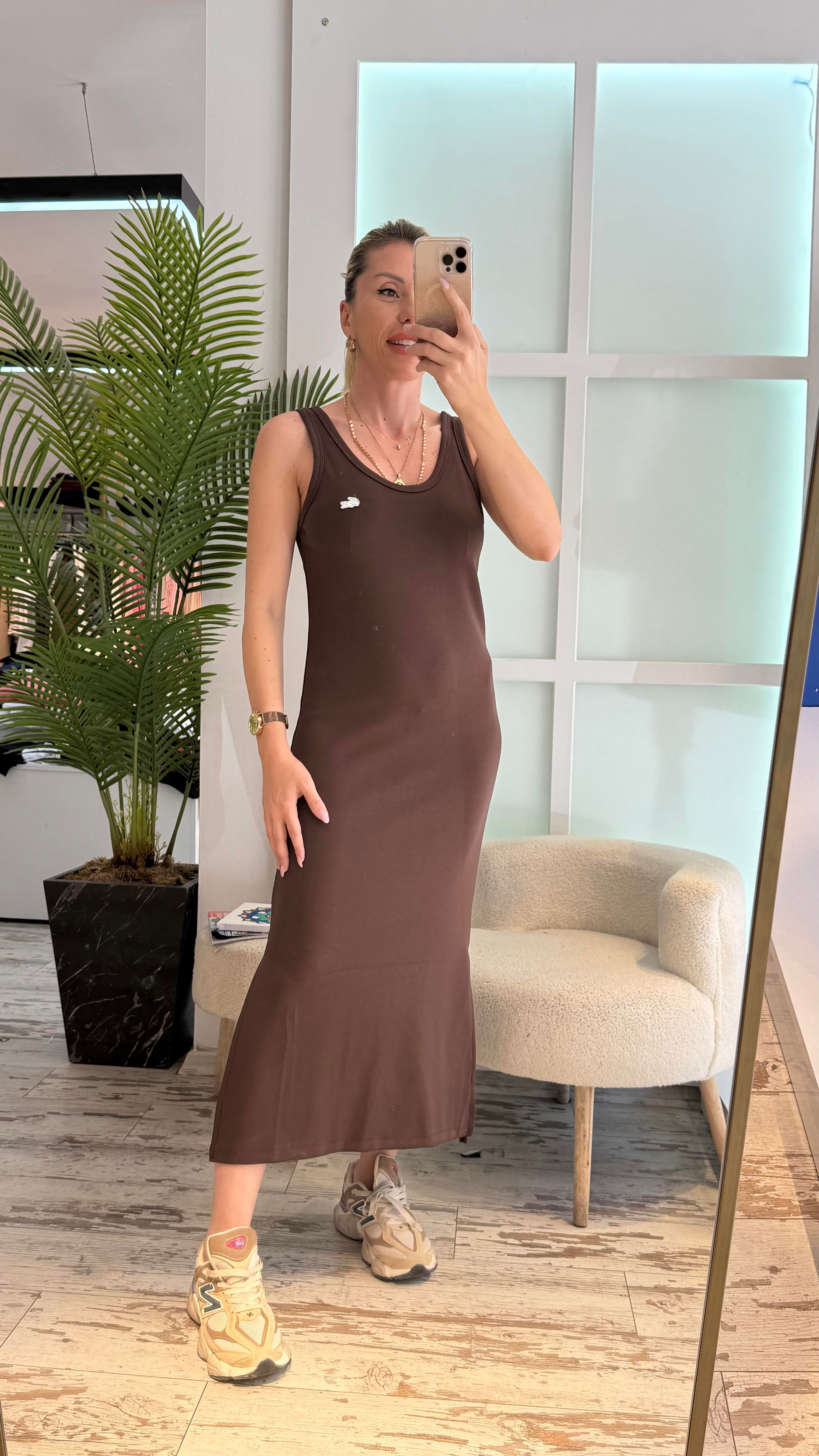 OPHELİA KAHVERENGİ ELBİSE