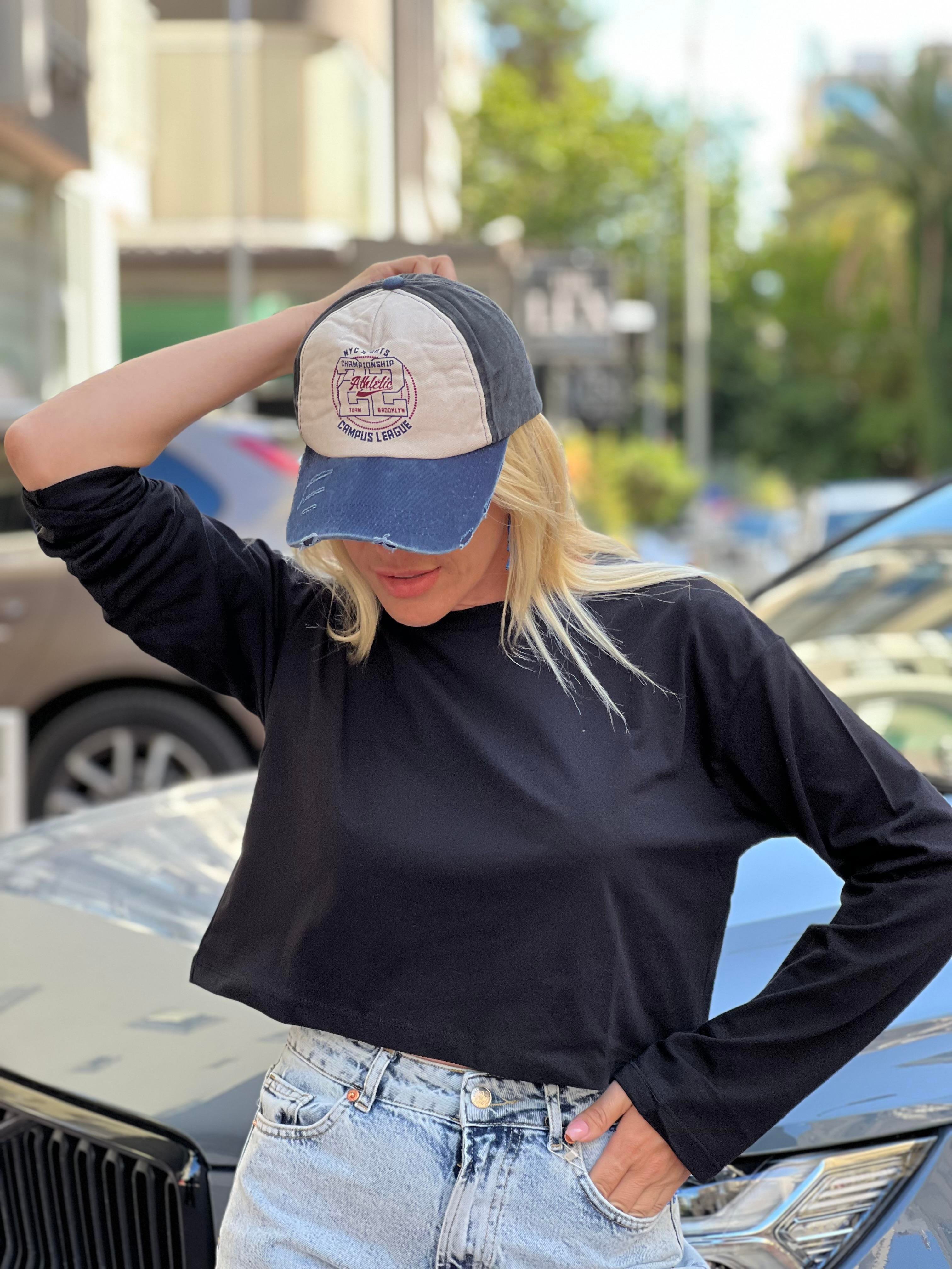 orj marka kısa siyah crop 