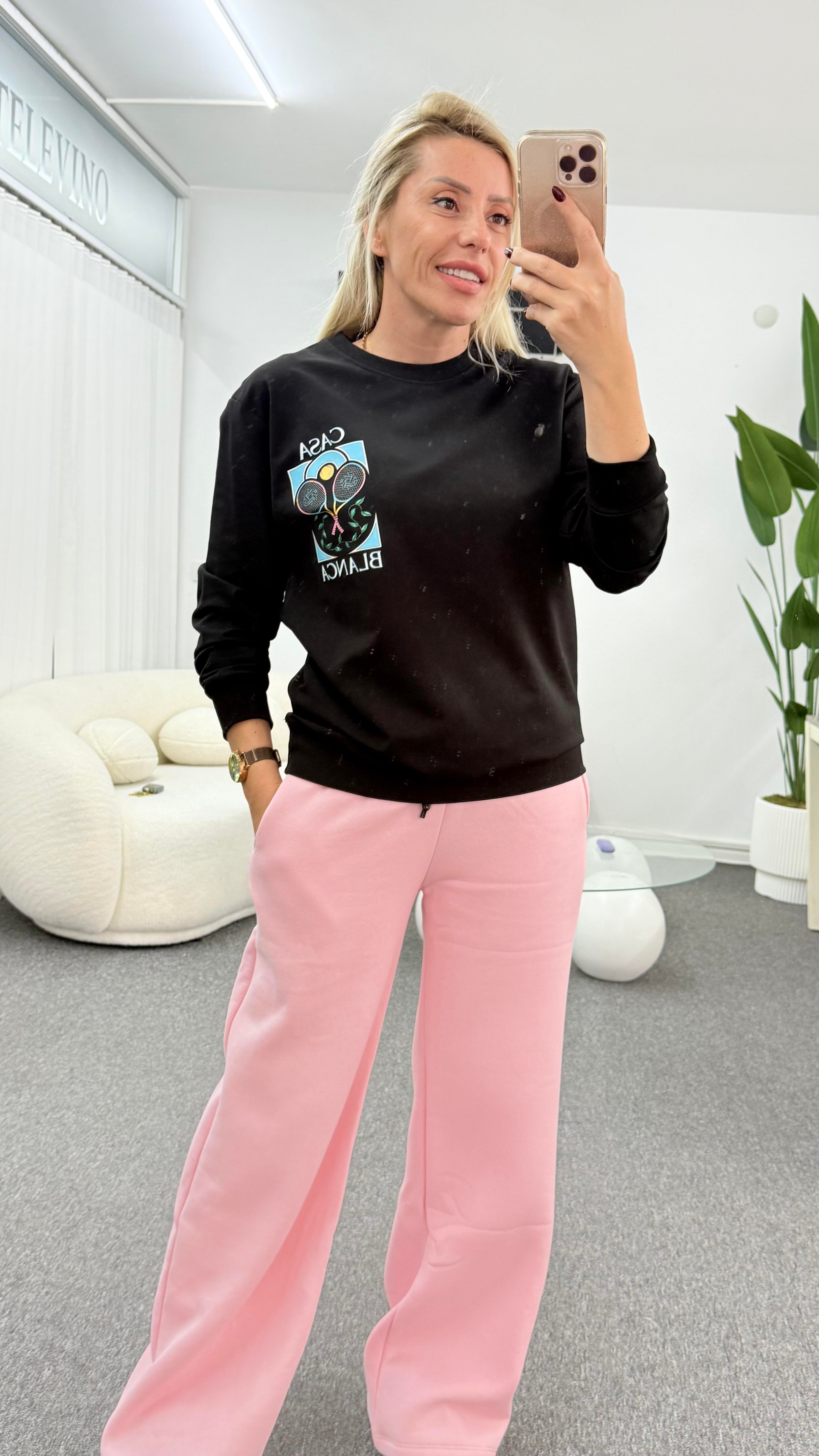PERİSA SİYAH SWEATSHIRT 