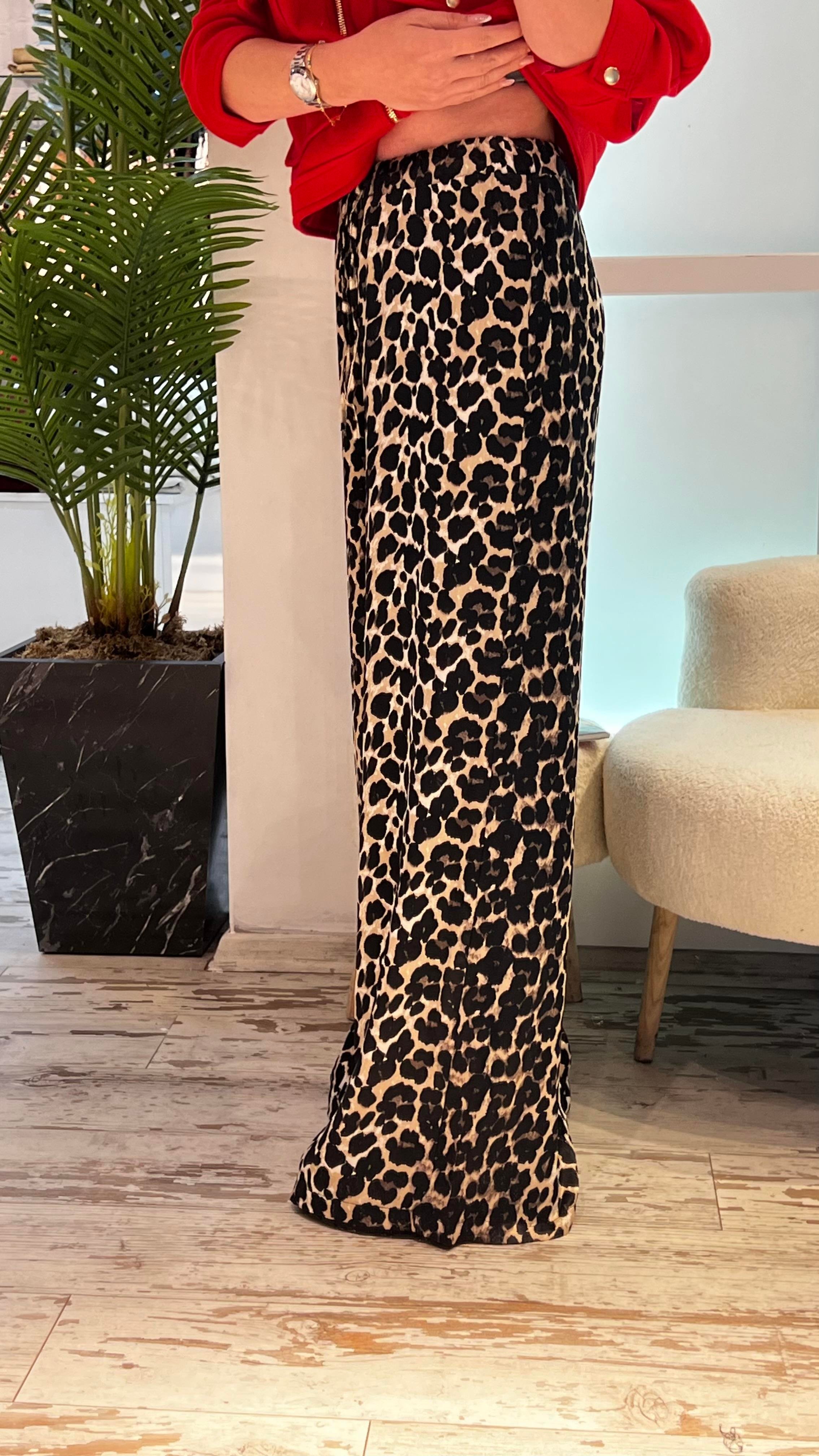 POLY LEOPAR PANTOLON 