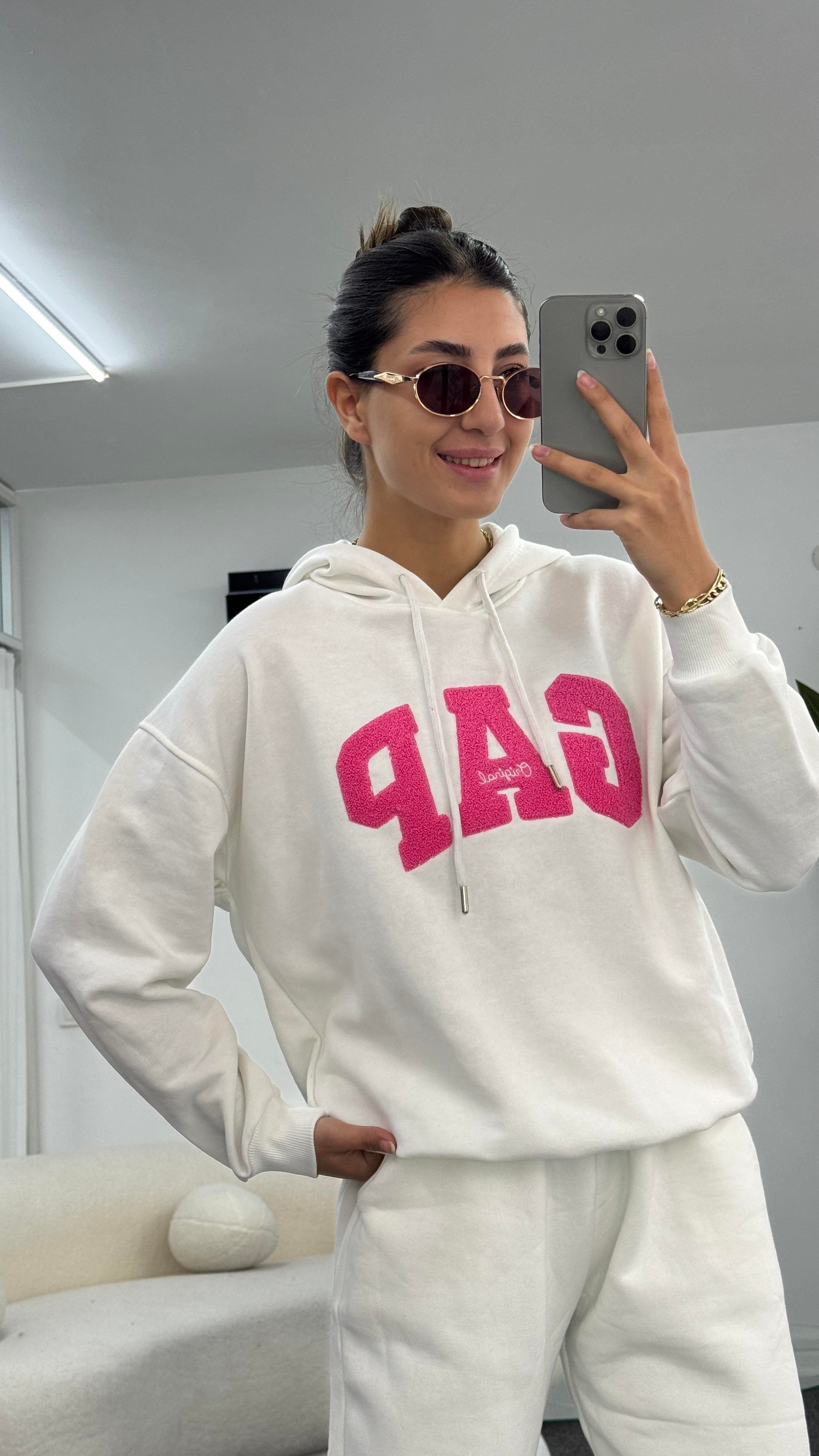 RELİS BEYAZ SWEATSHIRT