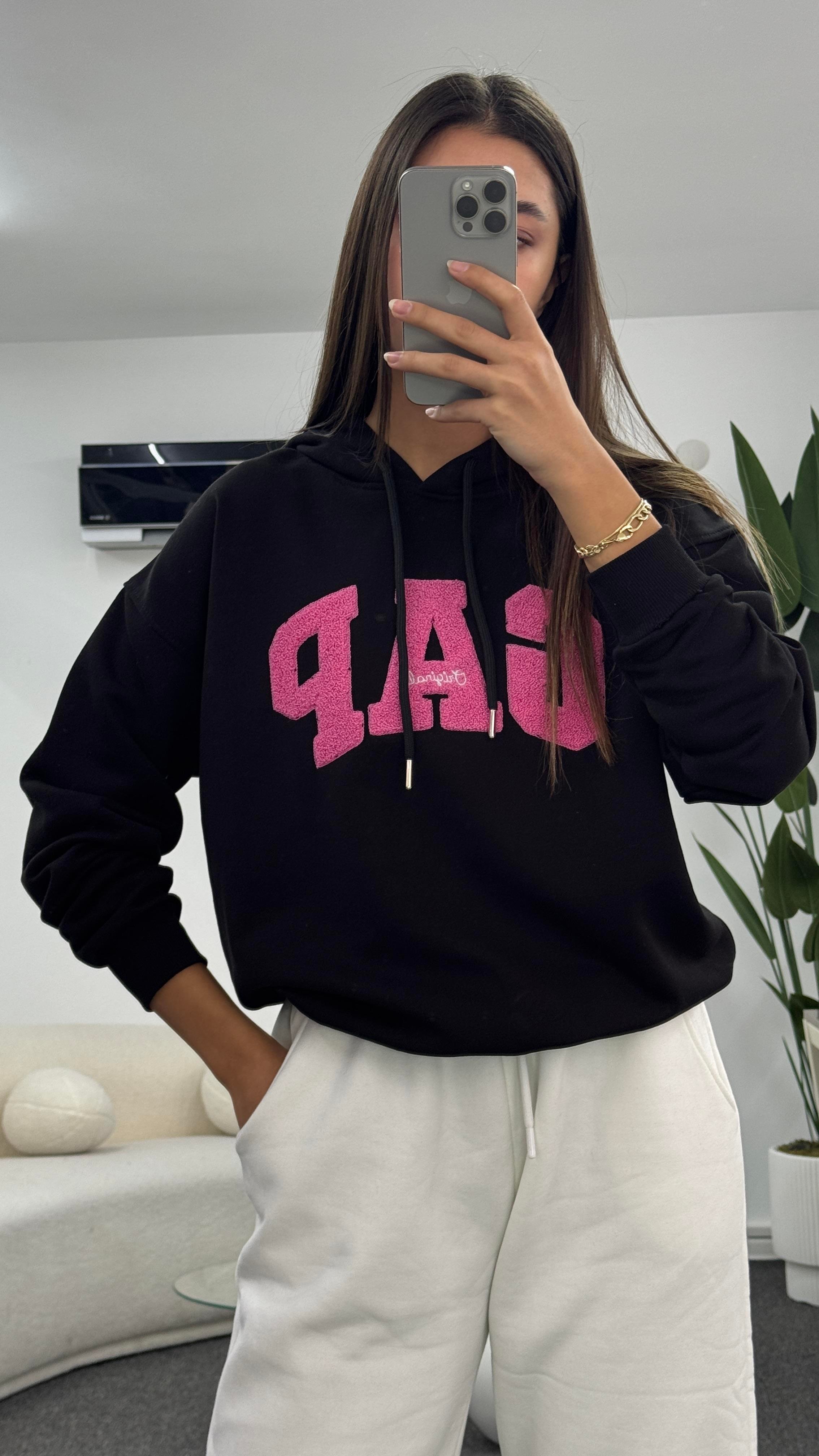 RELİS SİYAH SWEATSHIRT