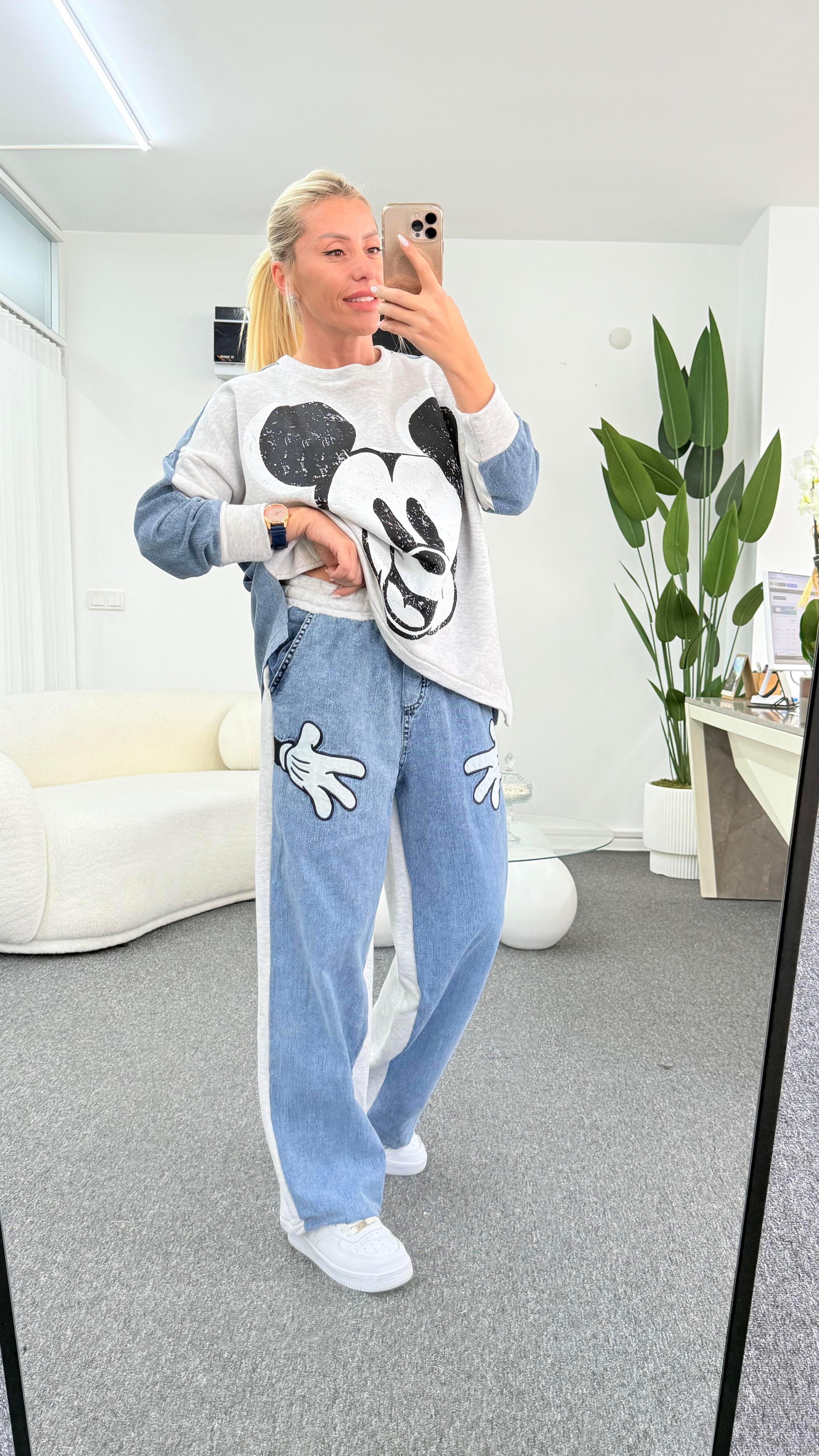 ROMANA MICKEY MAUSE GRİ TAKIM