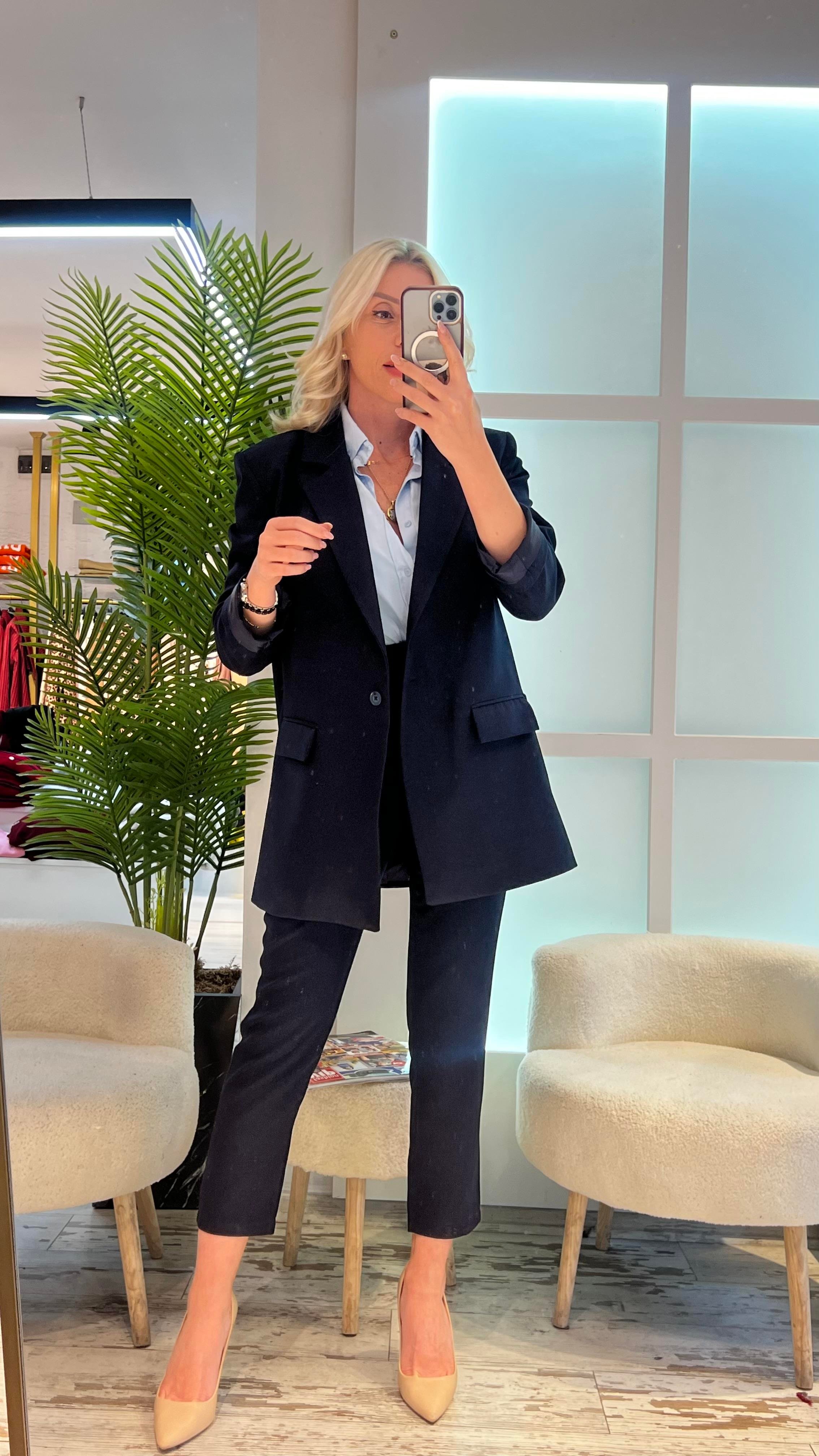 ROS LACİVERT BLAZER CEKET