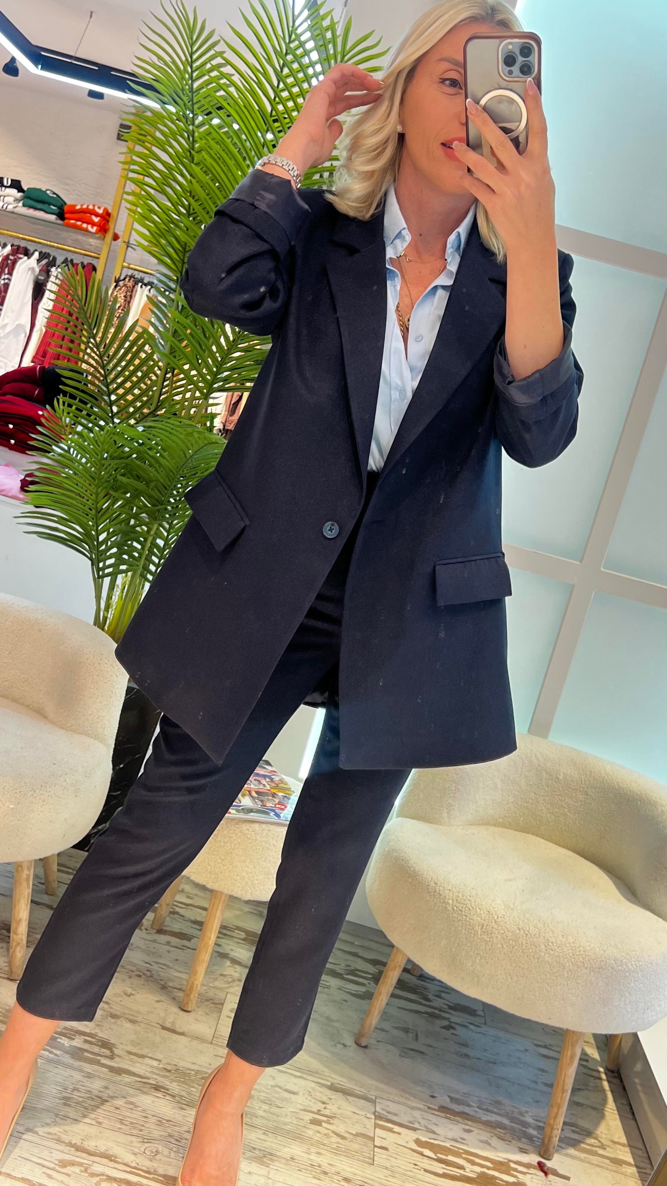 ROS LACİVERT BLAZER CEKET