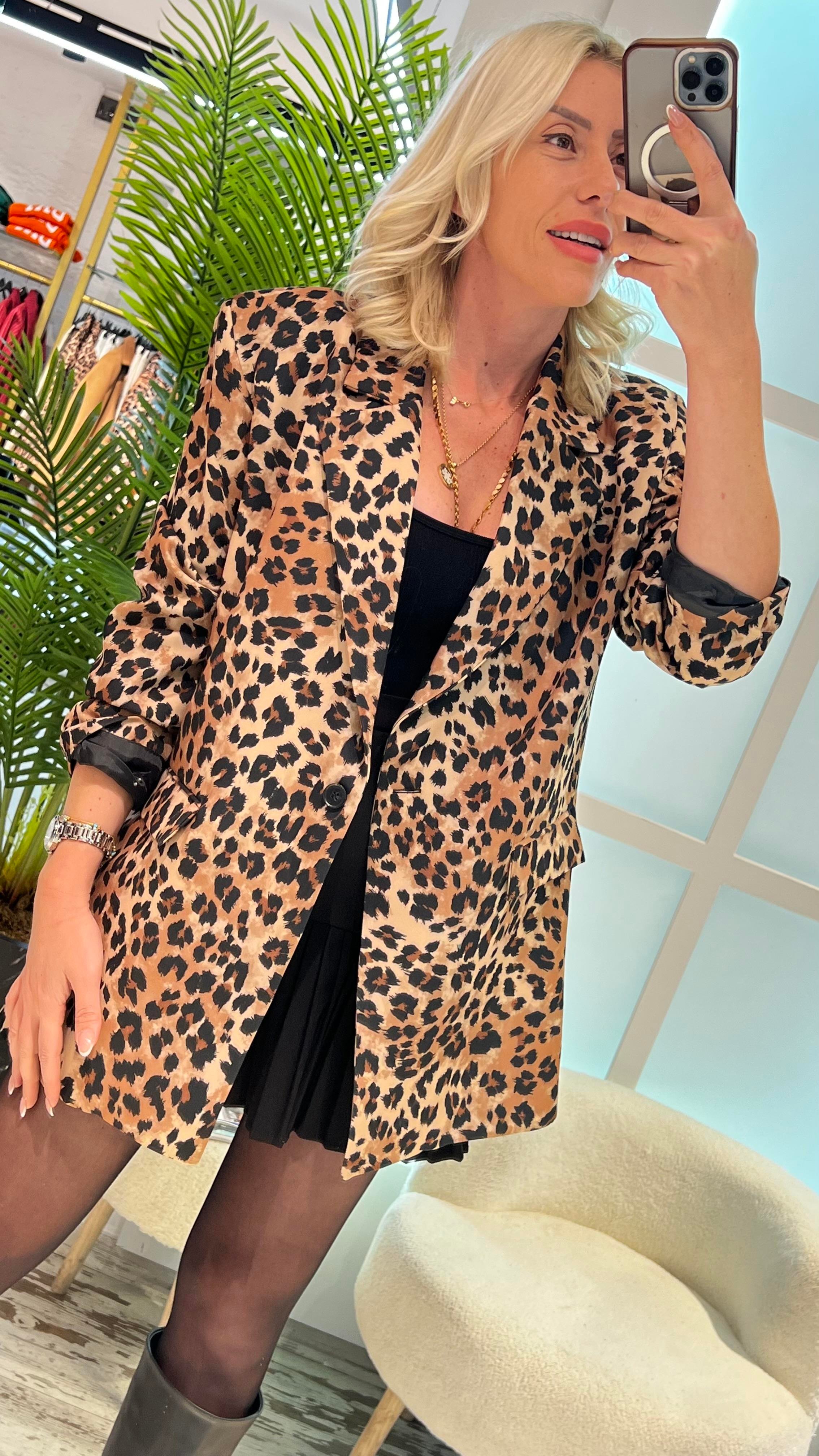 ROS LEOPAR BLAZER CEKET