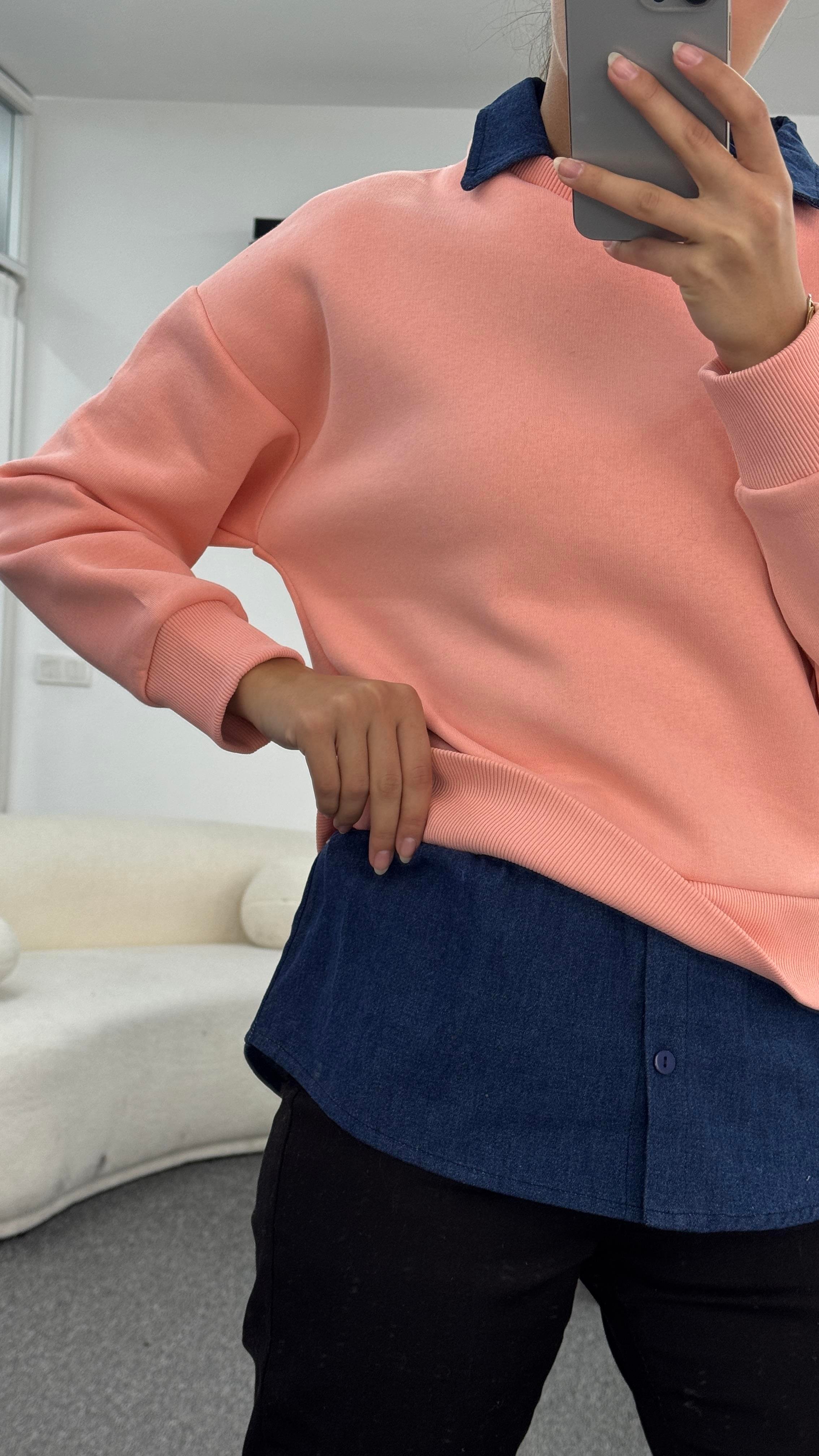 SCOOT PEMBE SWEATSHIRT