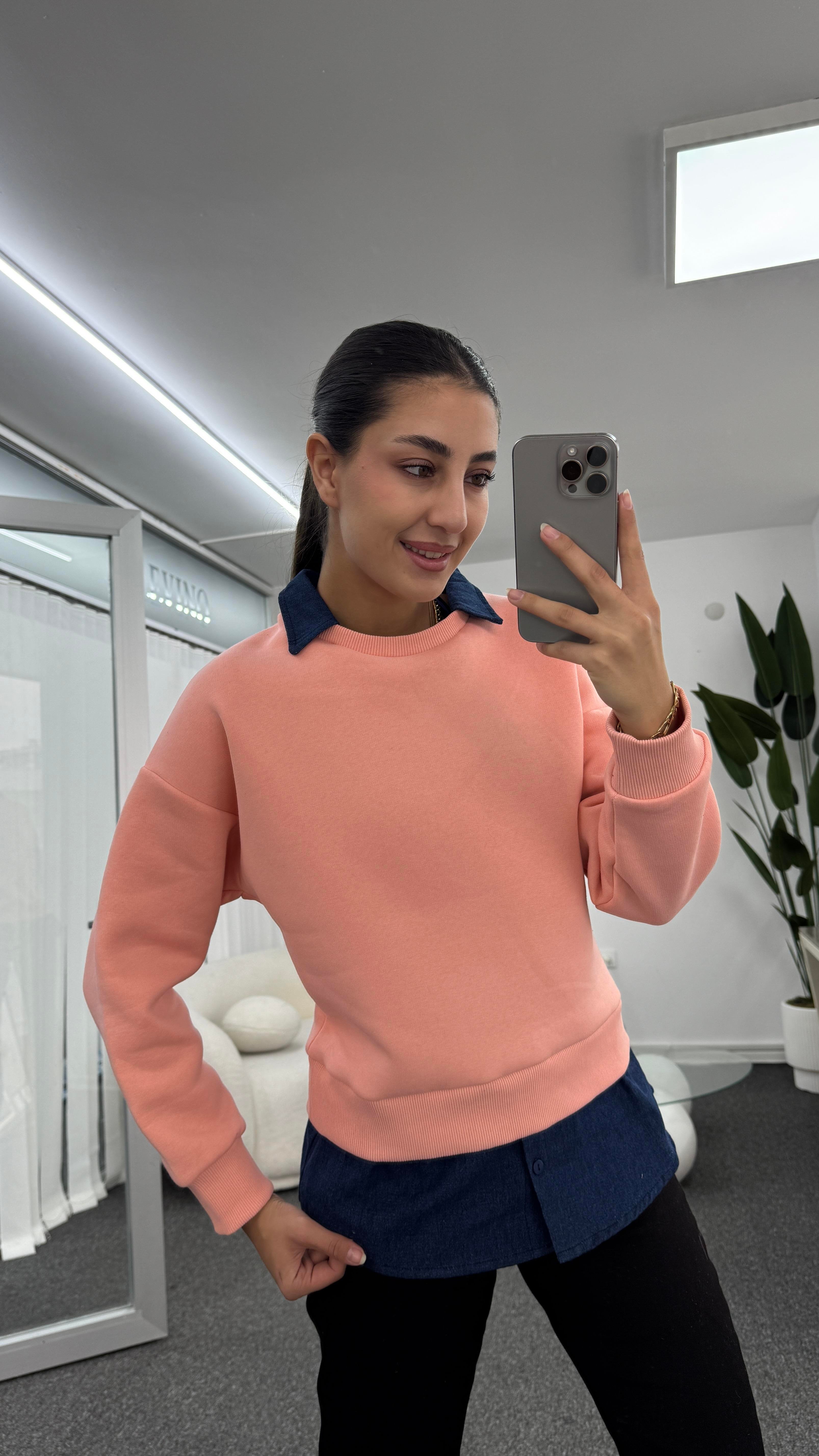 SCOOT PEMBE SWEATSHIRT