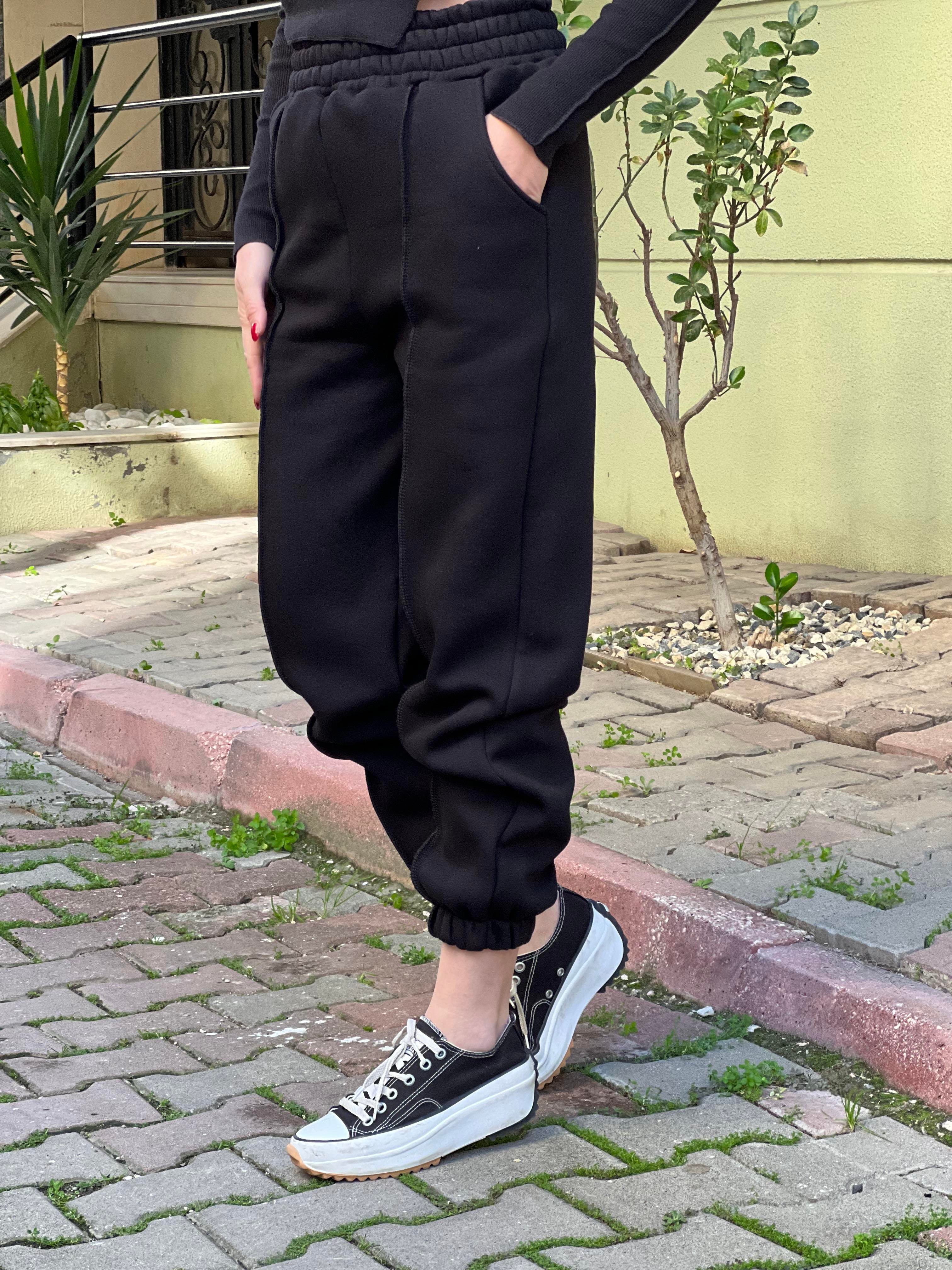 SİYAH 3 İPLK EŞOFMAN