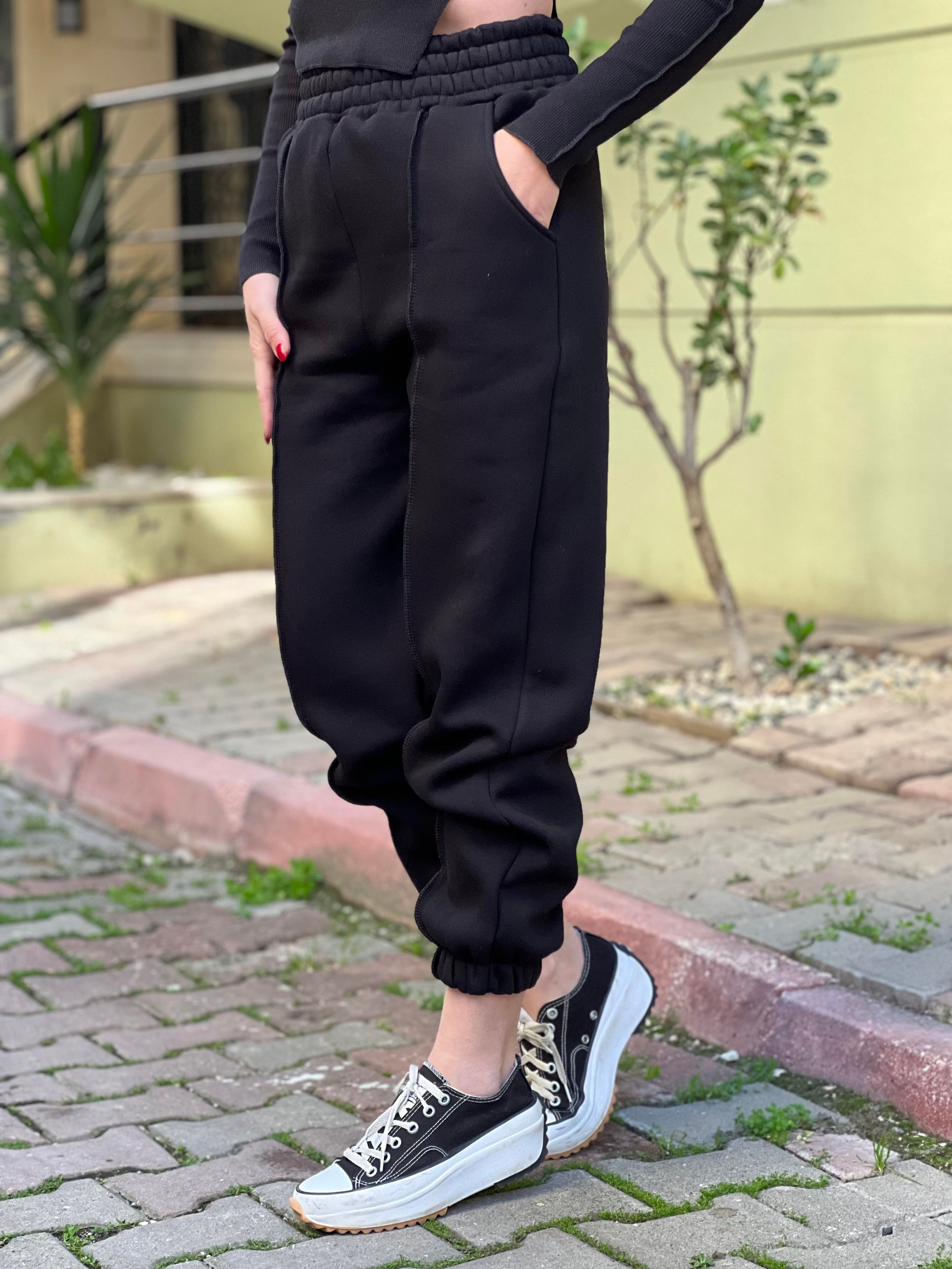 SİYAH 3 İPLK EŞOFMAN